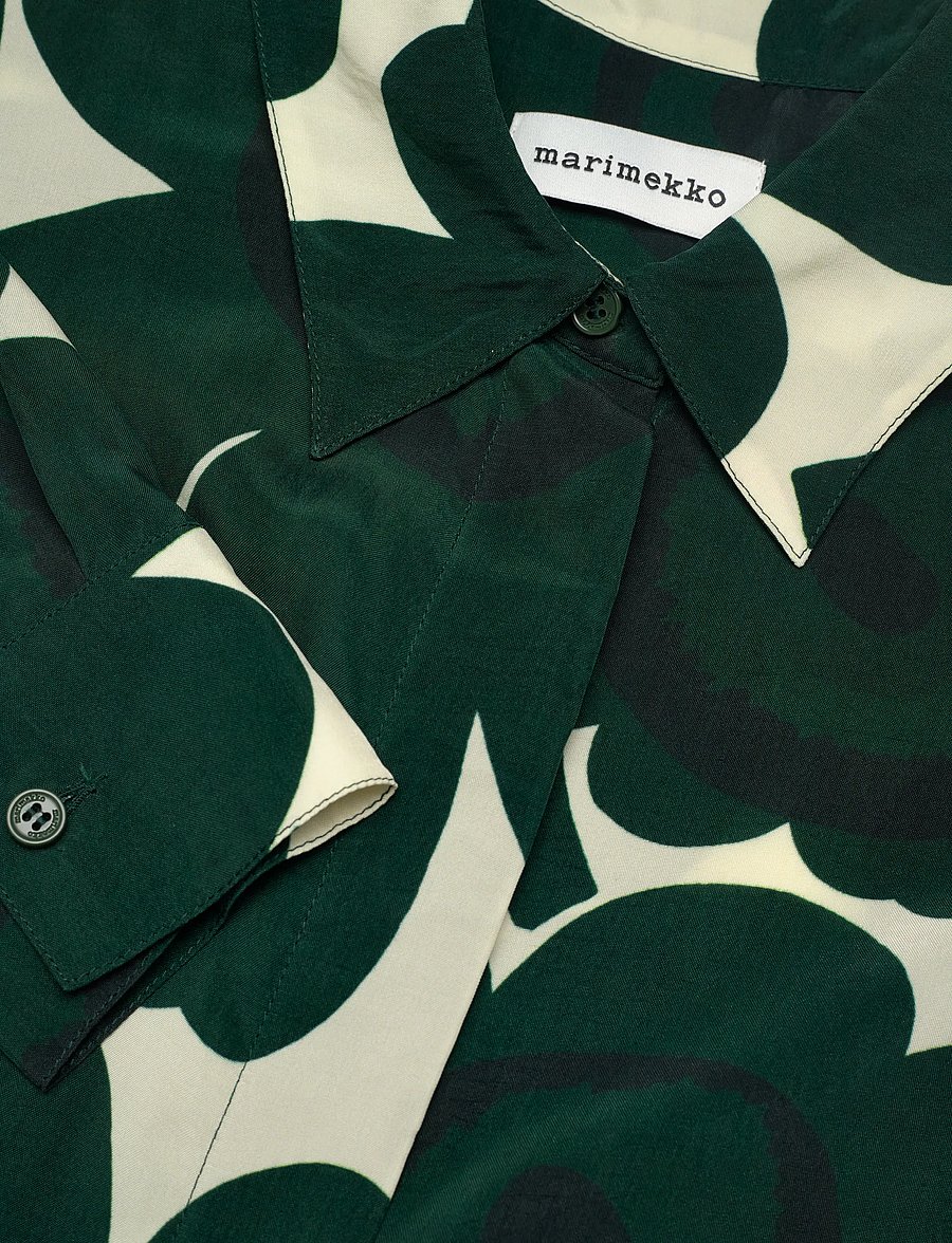 Marimekko - JÄRKI UNIKKO - langärmlige hemden - dark green, light yellow - 5