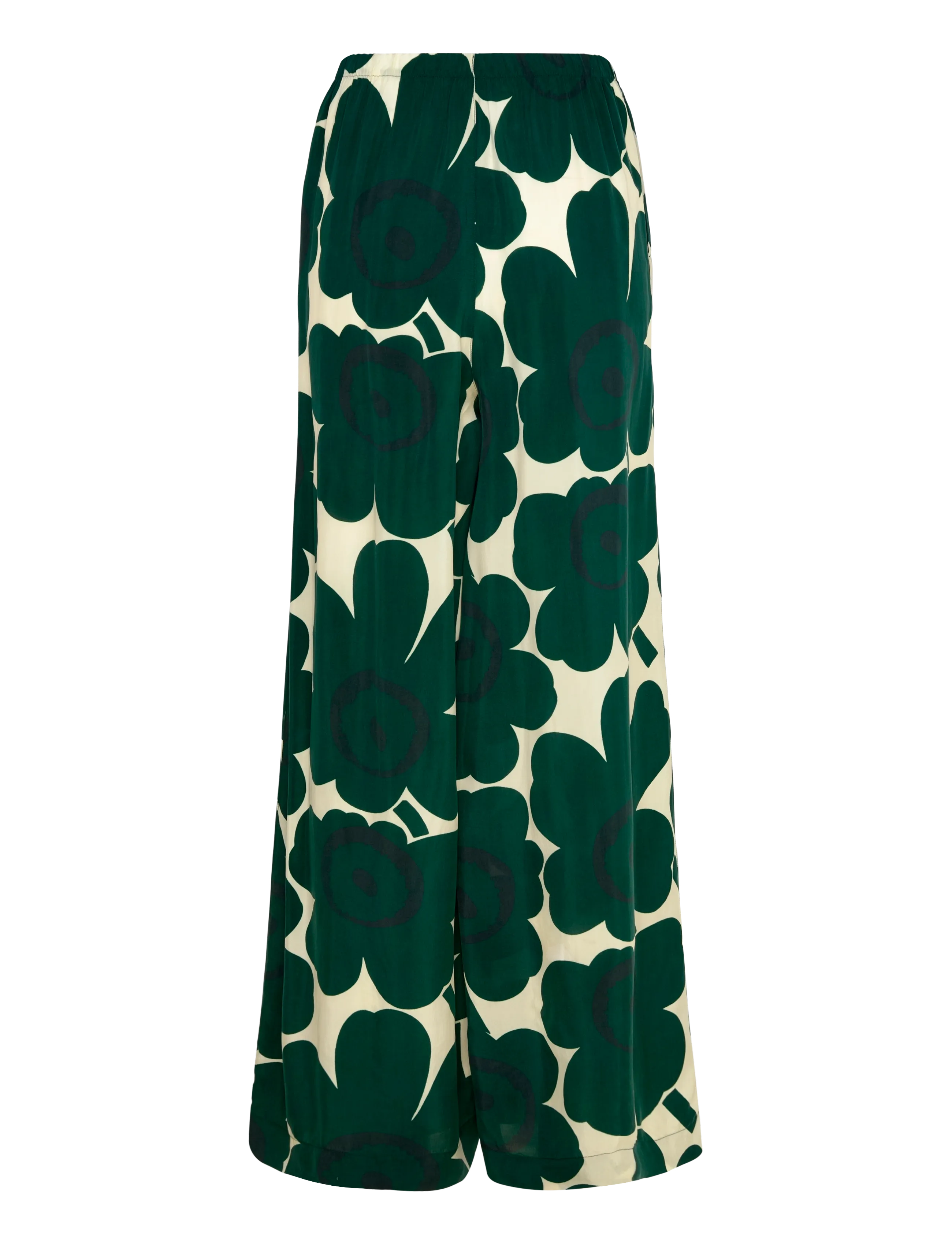 Marimekko - KAAOS UNIKKO - hosen mit weitem bein - dark green, light yellow - 2
