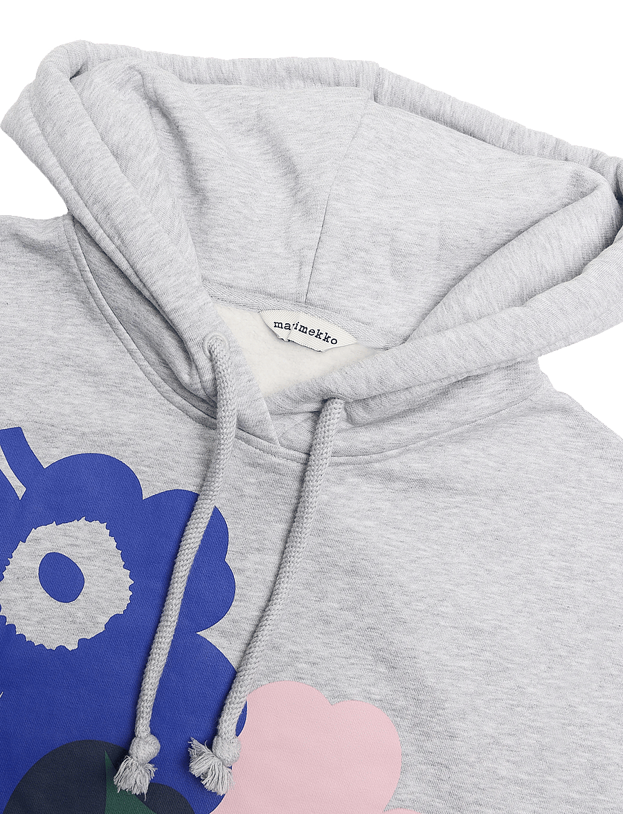 Marimekko - TEESI UNIKKO PLACEMENT - kapuzenpullover - grey mel., d. green, l. pink - 4