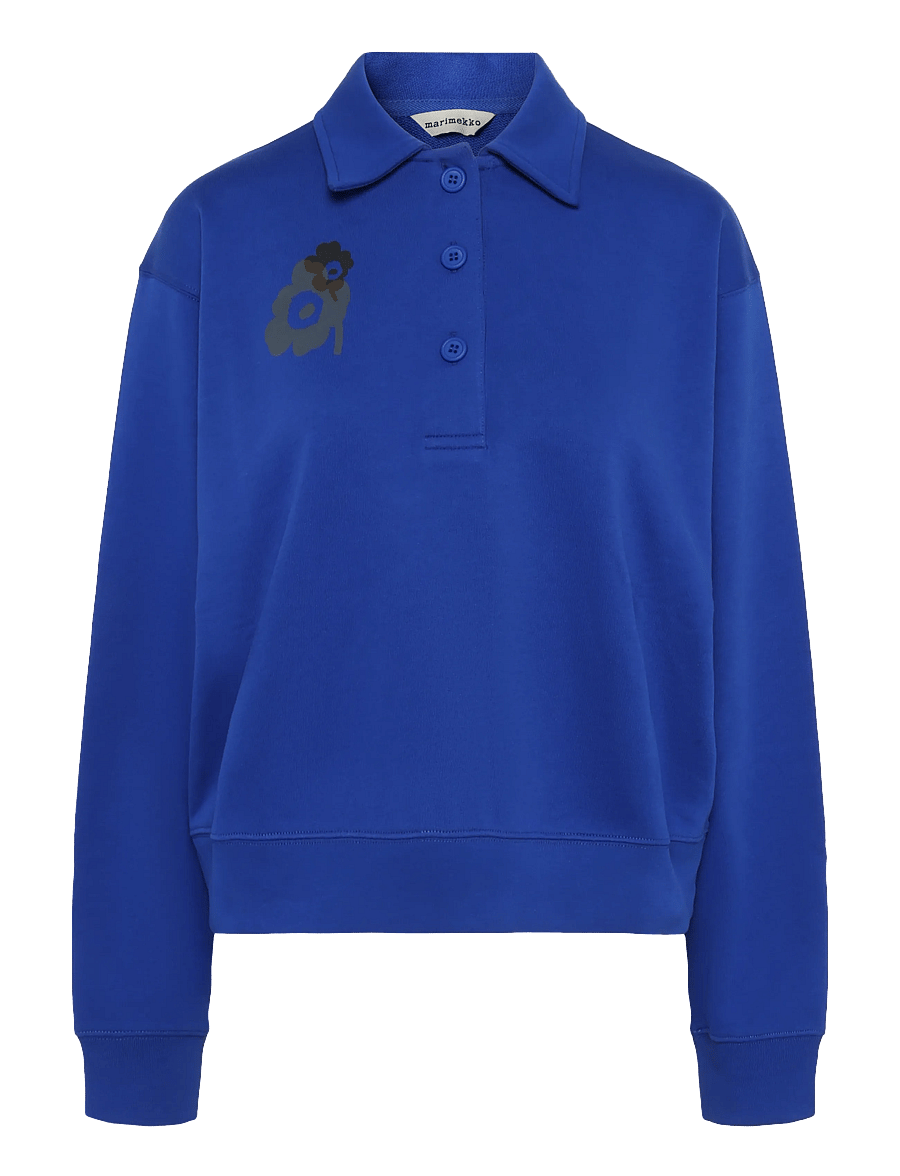 Marimekko - TOIMINTA UNIKKO PLACEMENT - sweatshirts - blue, grey - 1