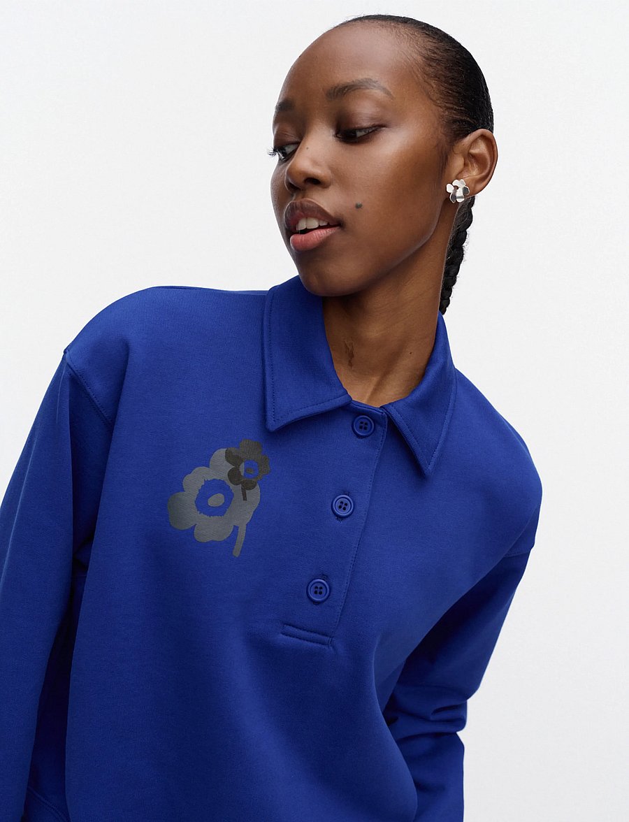 Marimekko - TOIMINTA UNIKKO PLACEMENT - sweatshirts - blue, grey - 3