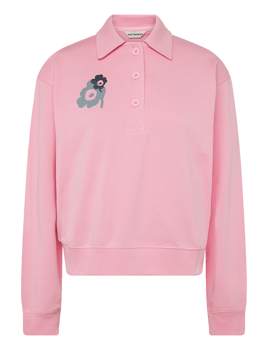 Marimekko - TOIMINTA UNIKKO PLACEMENT - sweatshirts - light pink, grey - 1