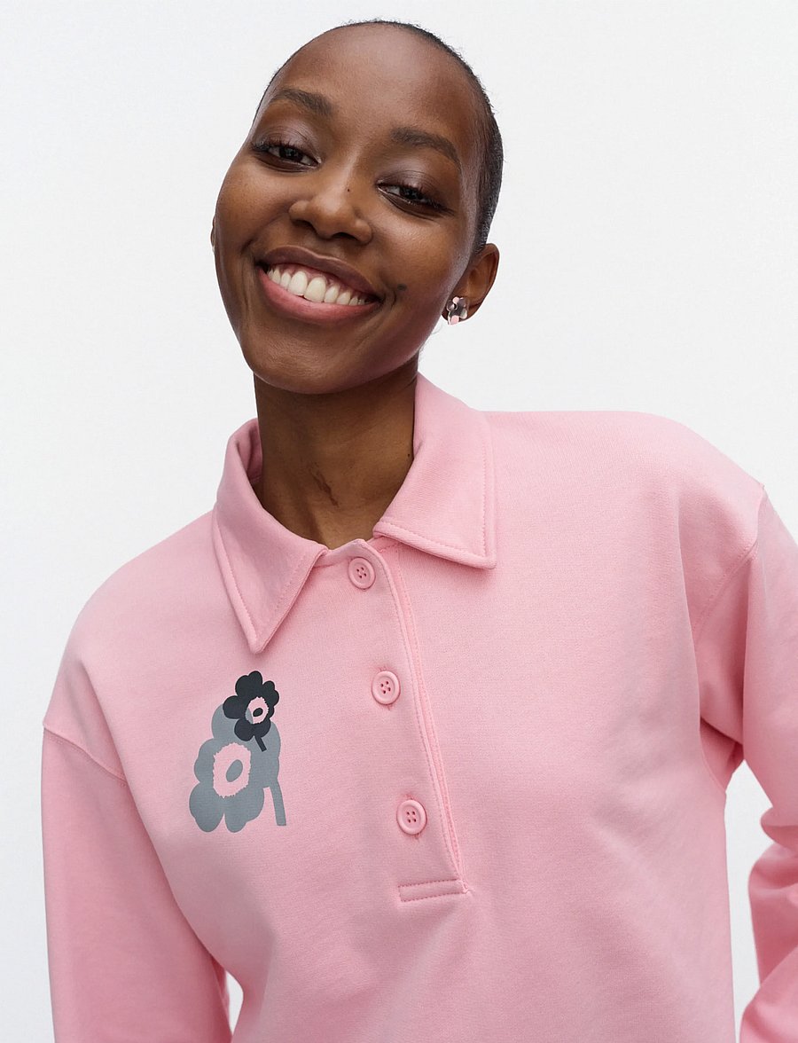 Marimekko - TOIMINTA UNIKKO PLACEMENT - sweatshirts - light pink, grey - 3