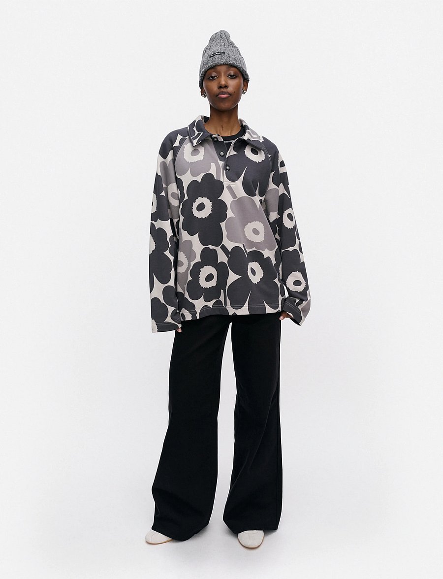 Marimekko - KUINKA PIENI UNIKKO - pikéer - light grey, dark grey - 0