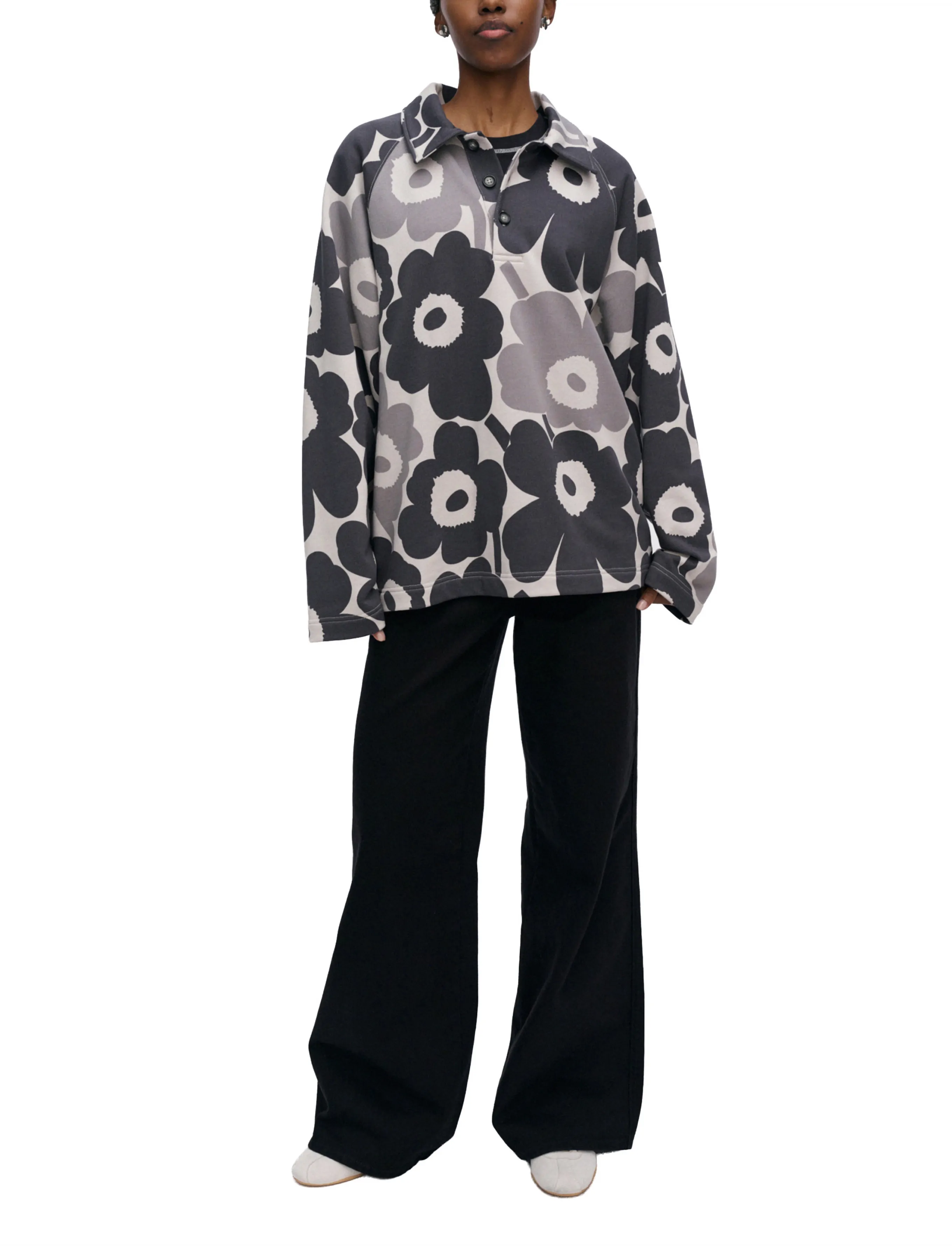 Marimekko - KUINKA PIENI UNIKKO - pikéer - light grey, dark grey - 3