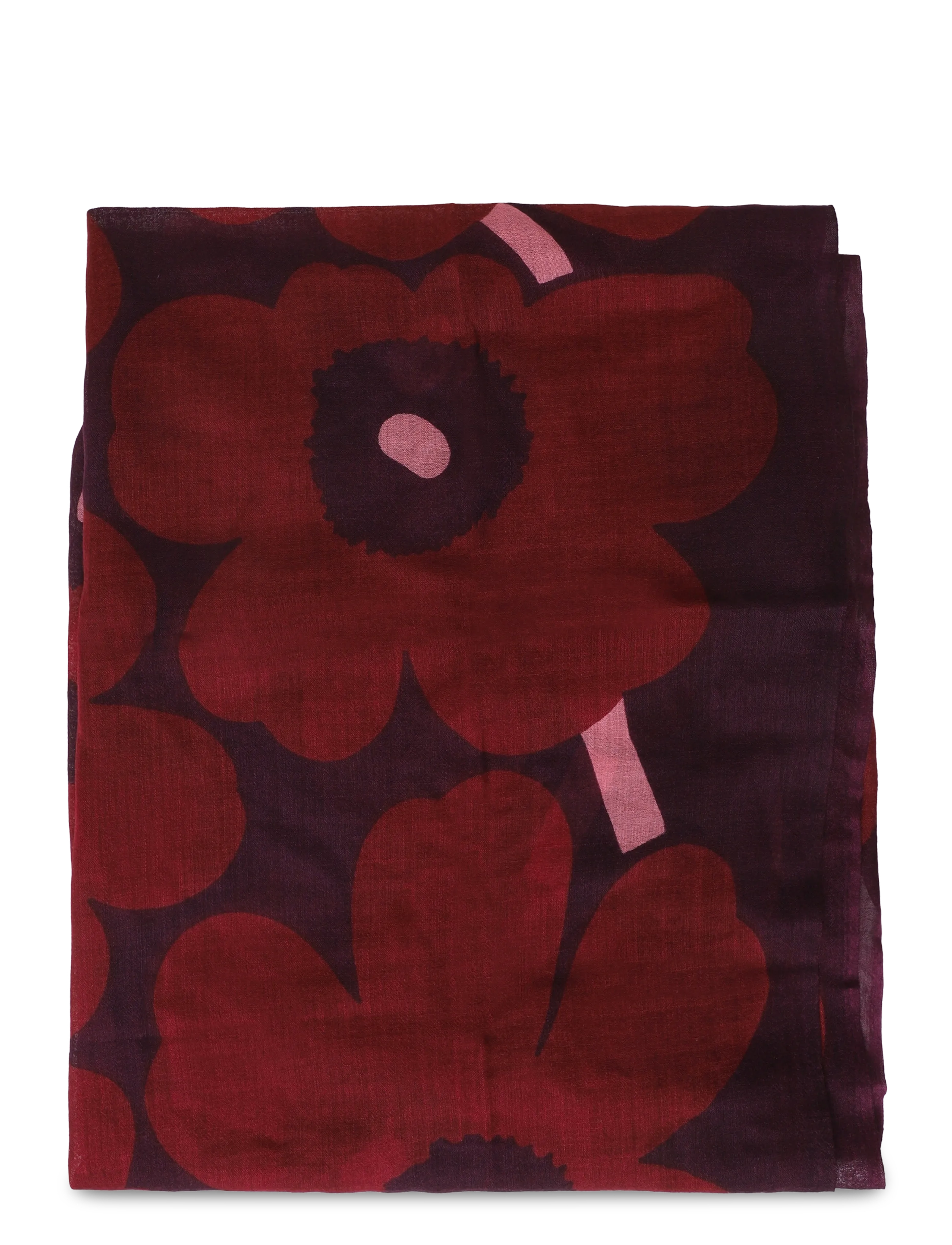 Marimekko - FIORE UNIKKO - winterschals - dark red, dark violet, rose - 1