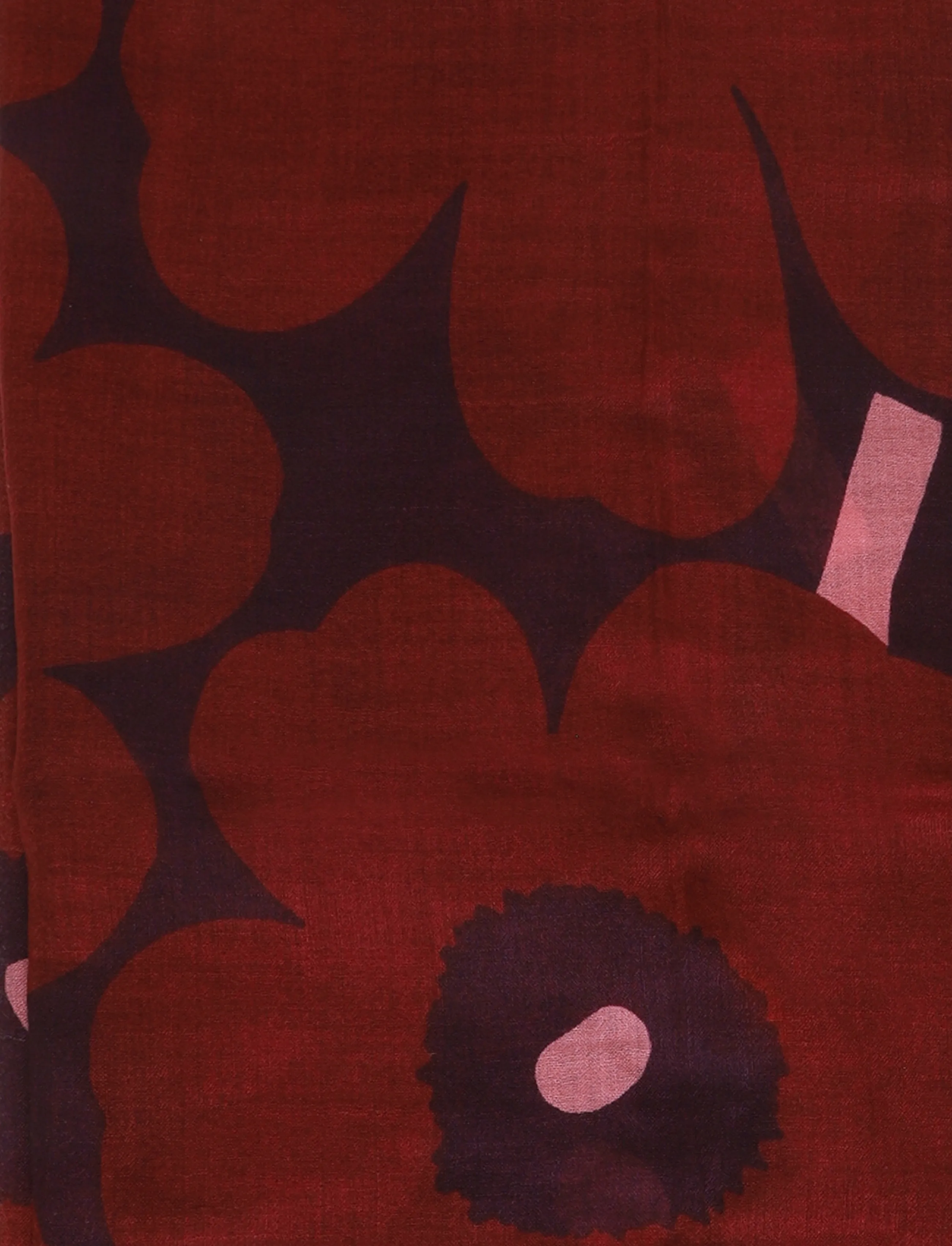 Marimekko - FIORE UNIKKO - winterschals - dark red, dark violet, rose - 2
