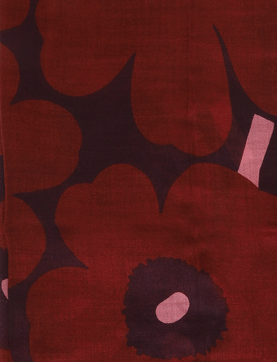 Marimekko - FIORE UNIKKO - winterschals - dark red, dark violet, rose - 2