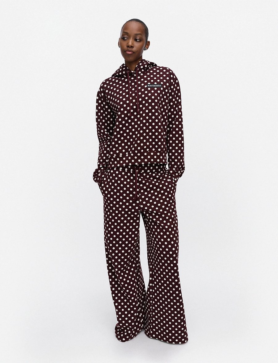 Marimekko - MIETA PALLO - hættetrøjer - wine red, off white - 0