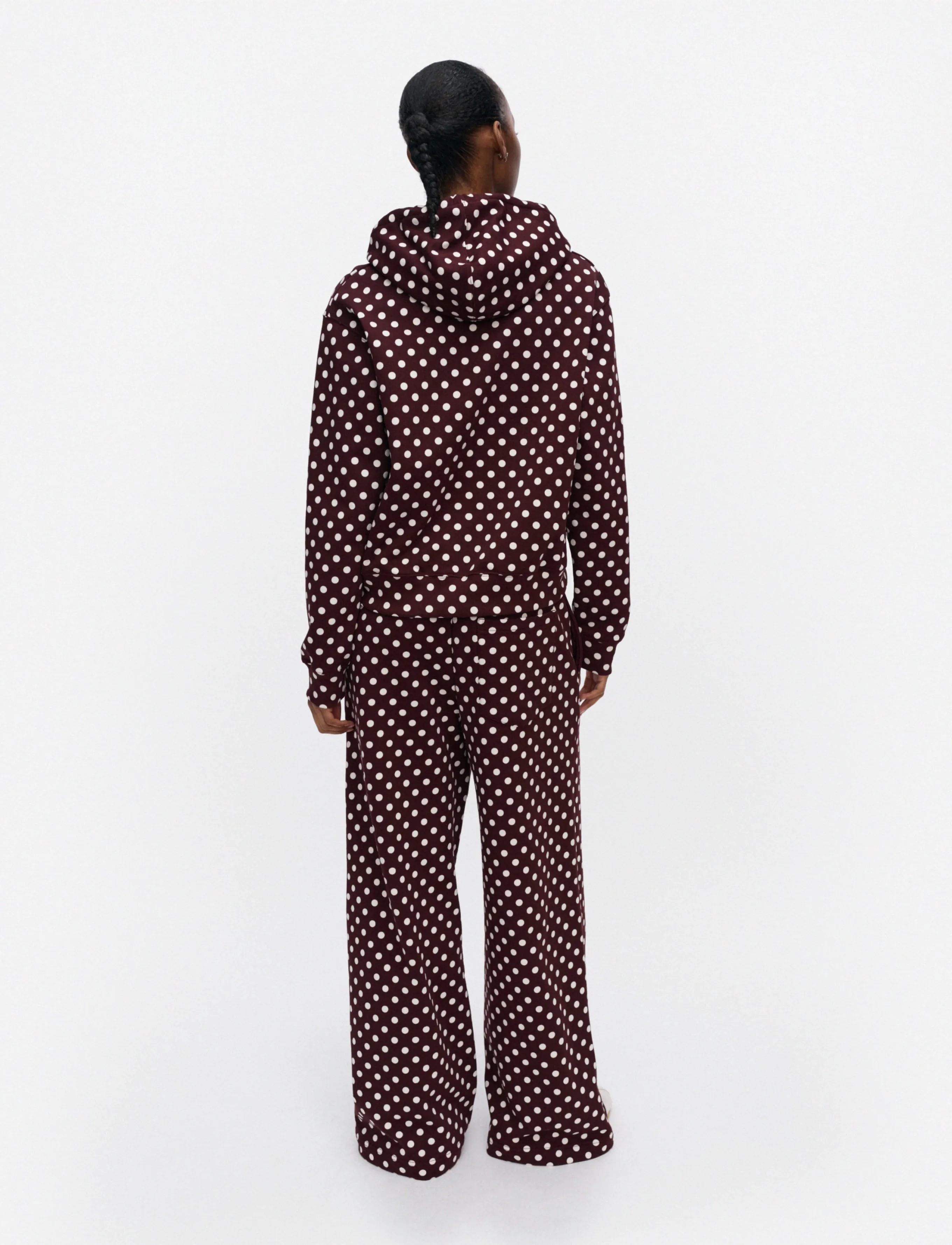 Marimekko - MIETA PALLO - hættetrøjer - wine red, off white - 4