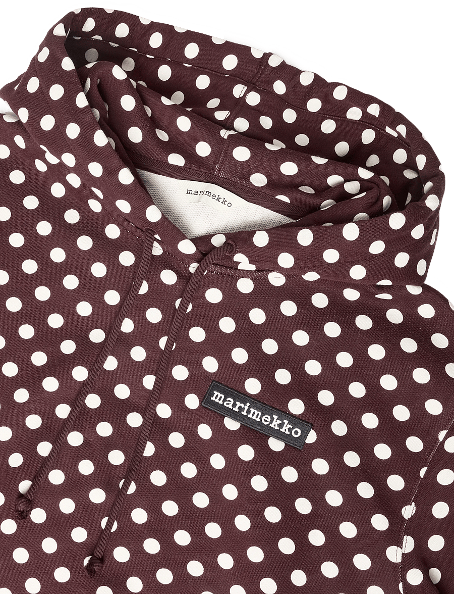 Marimekko - MIETA PALLO - hættetrøjer - wine red, off white - 5