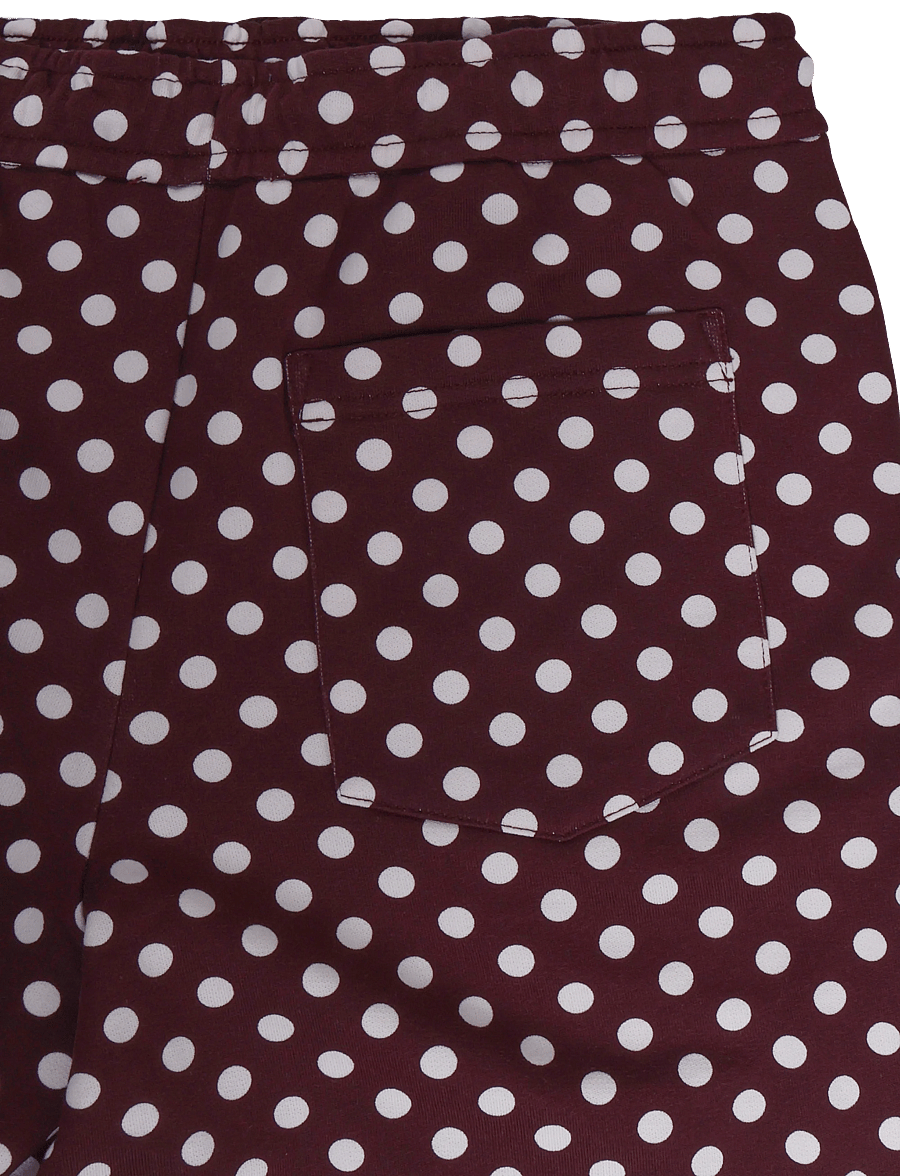 Marimekko - NATURAALI PALLO - bukser med brede ben - wine red, off white - 5