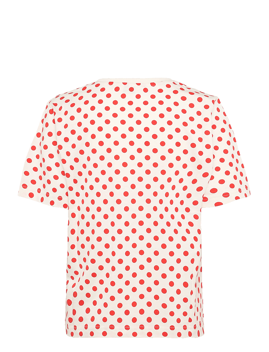 Marimekko - VERKKO PALLO - t-shirts - off white, red - 2