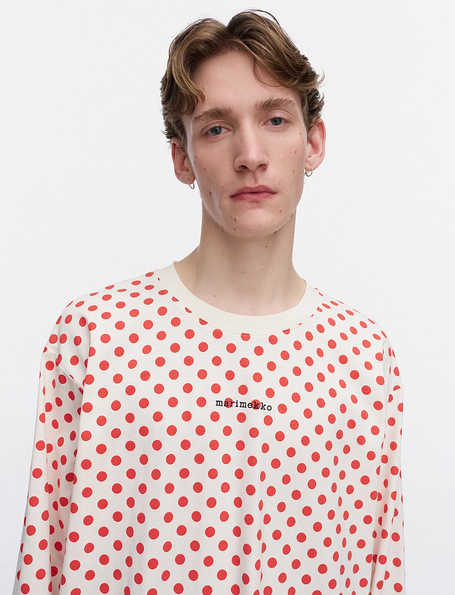 Marimekko - VERKKO PALLO - t-shirts - off white, red - 3