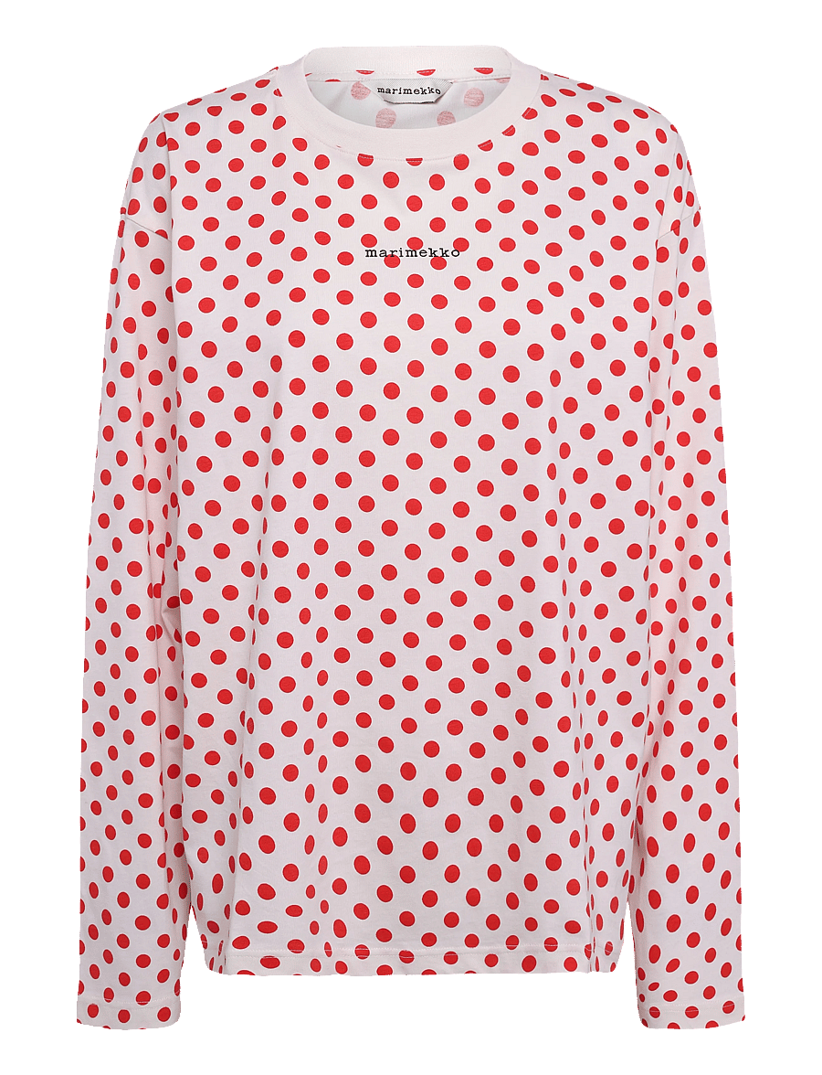 Marimekko - NIPPA PALLO - långärmade toppar - off white, red - 1