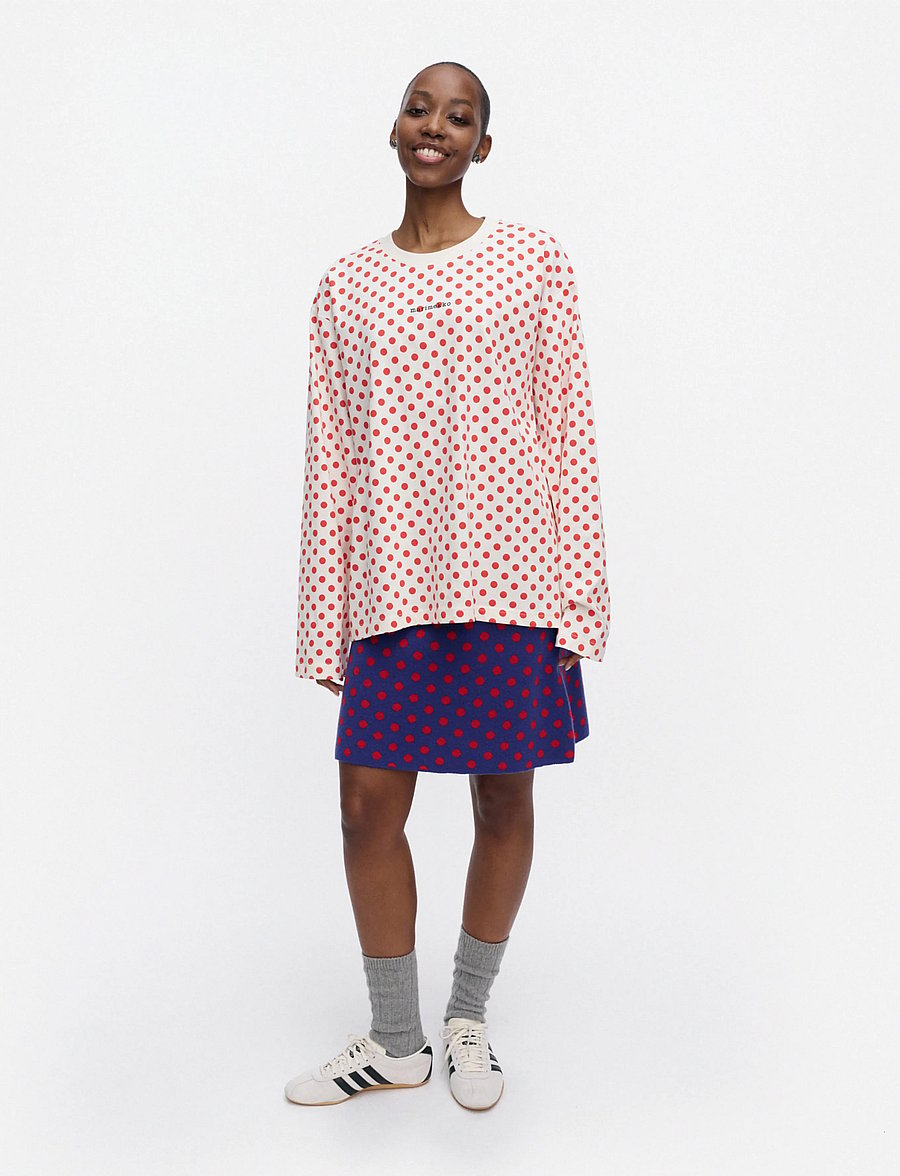Marimekko - NIPPA PALLO - långärmade toppar - off white, red - 0