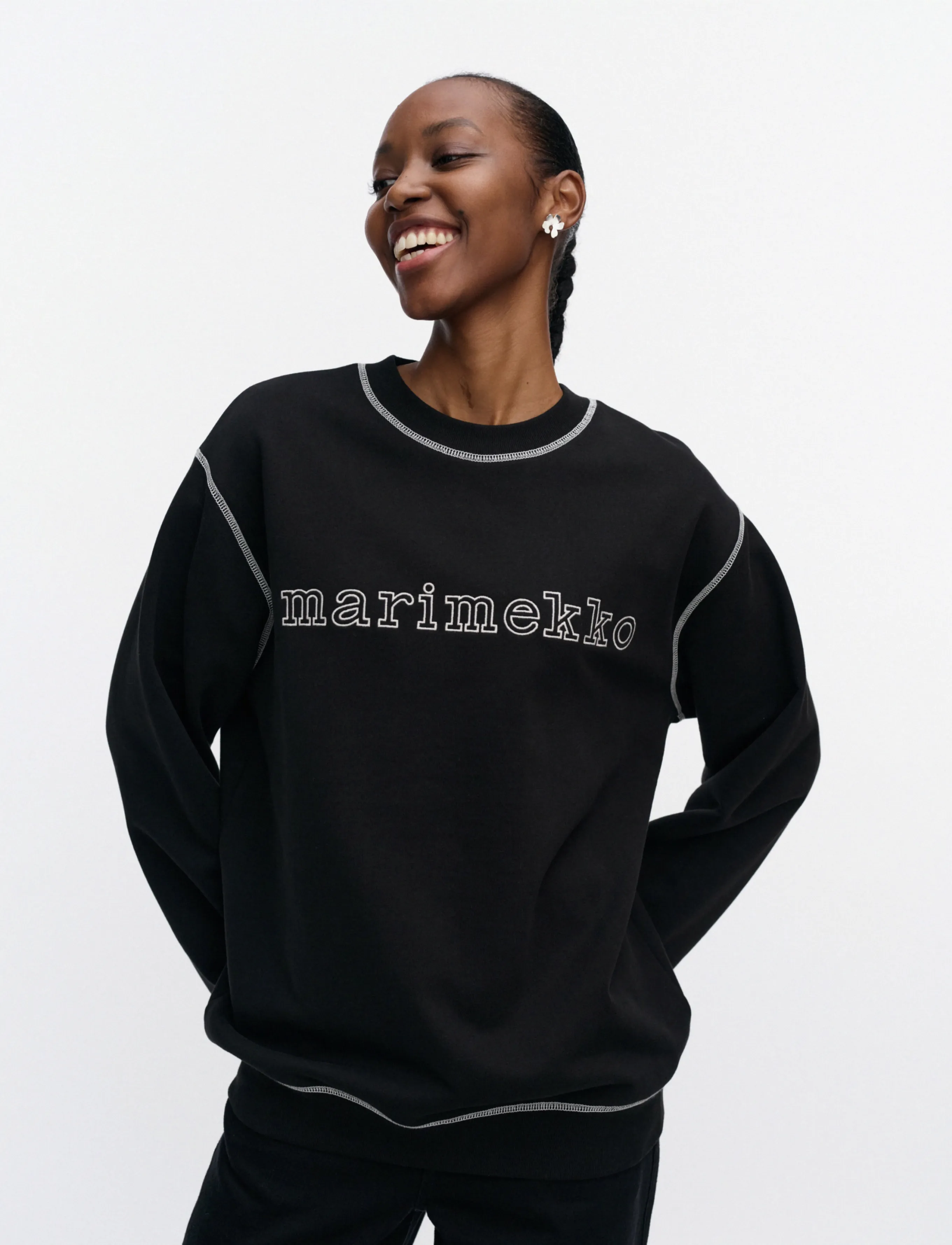 Marimekko Lotjata Logo Placement tröjor dam – bild 2