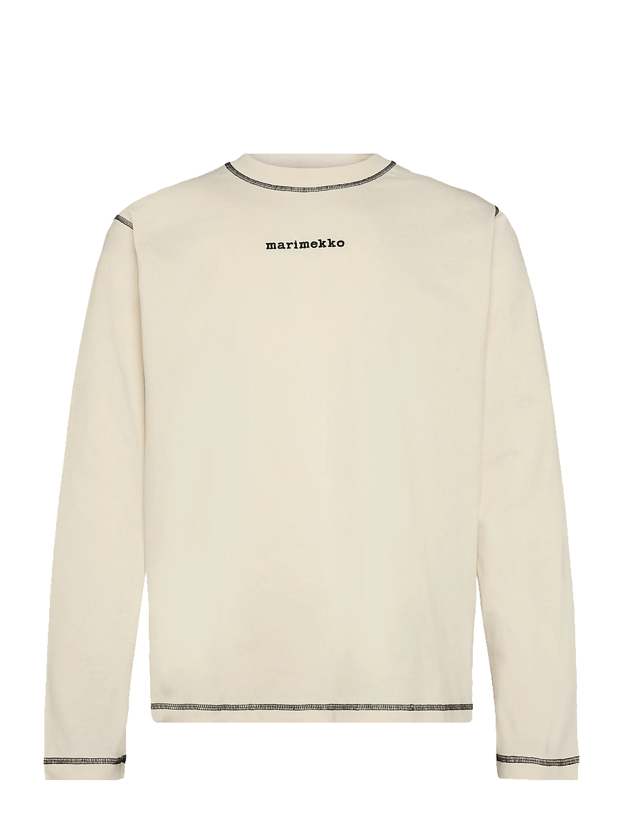 Marimekko - BENKKU LOGO PLACEMENT - långärmade toppar - off white, black - 1