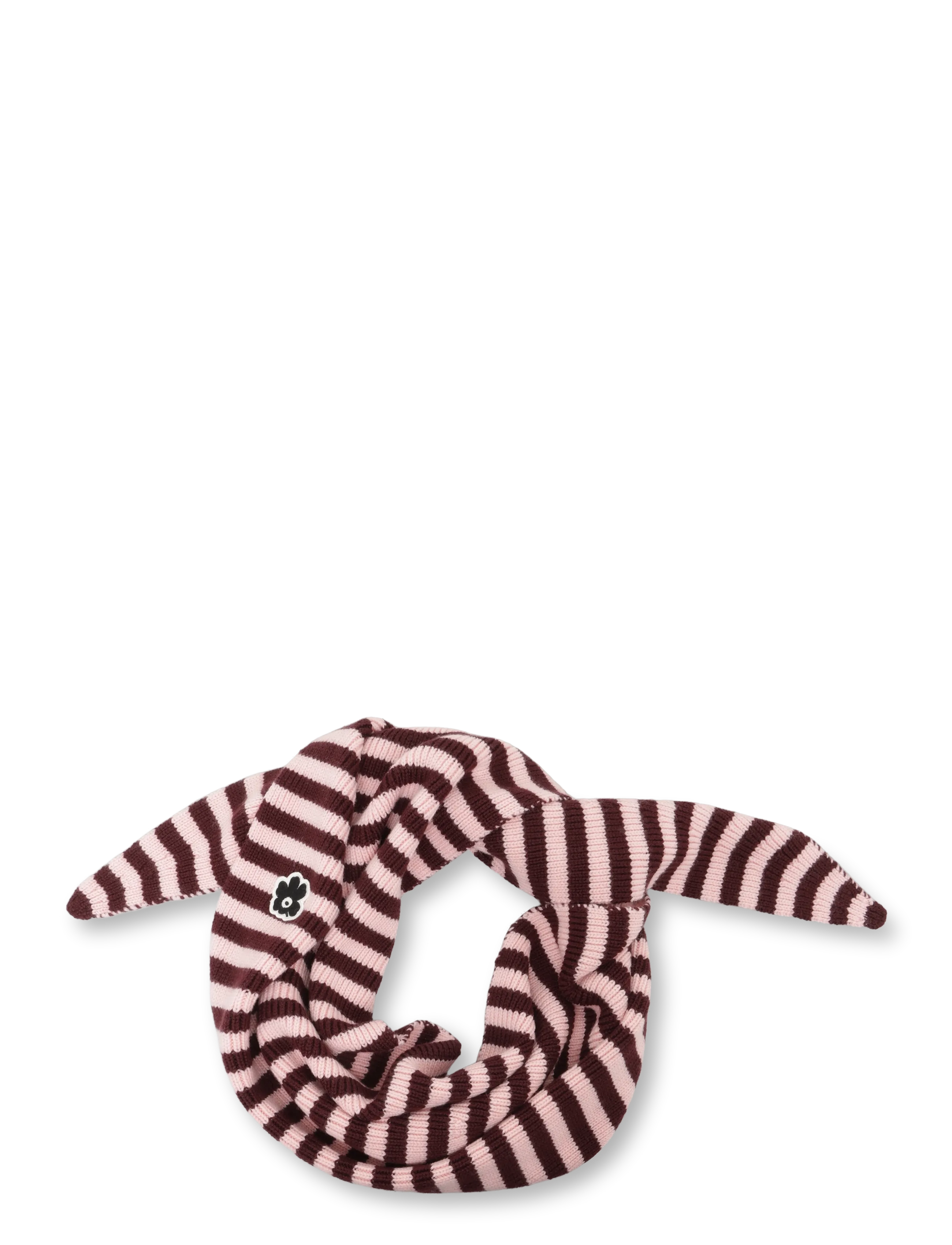 Marimekko BANNERI TASARAITA - Talvesallid - LIGHT PINK, DARK WINE RED / pink/rose