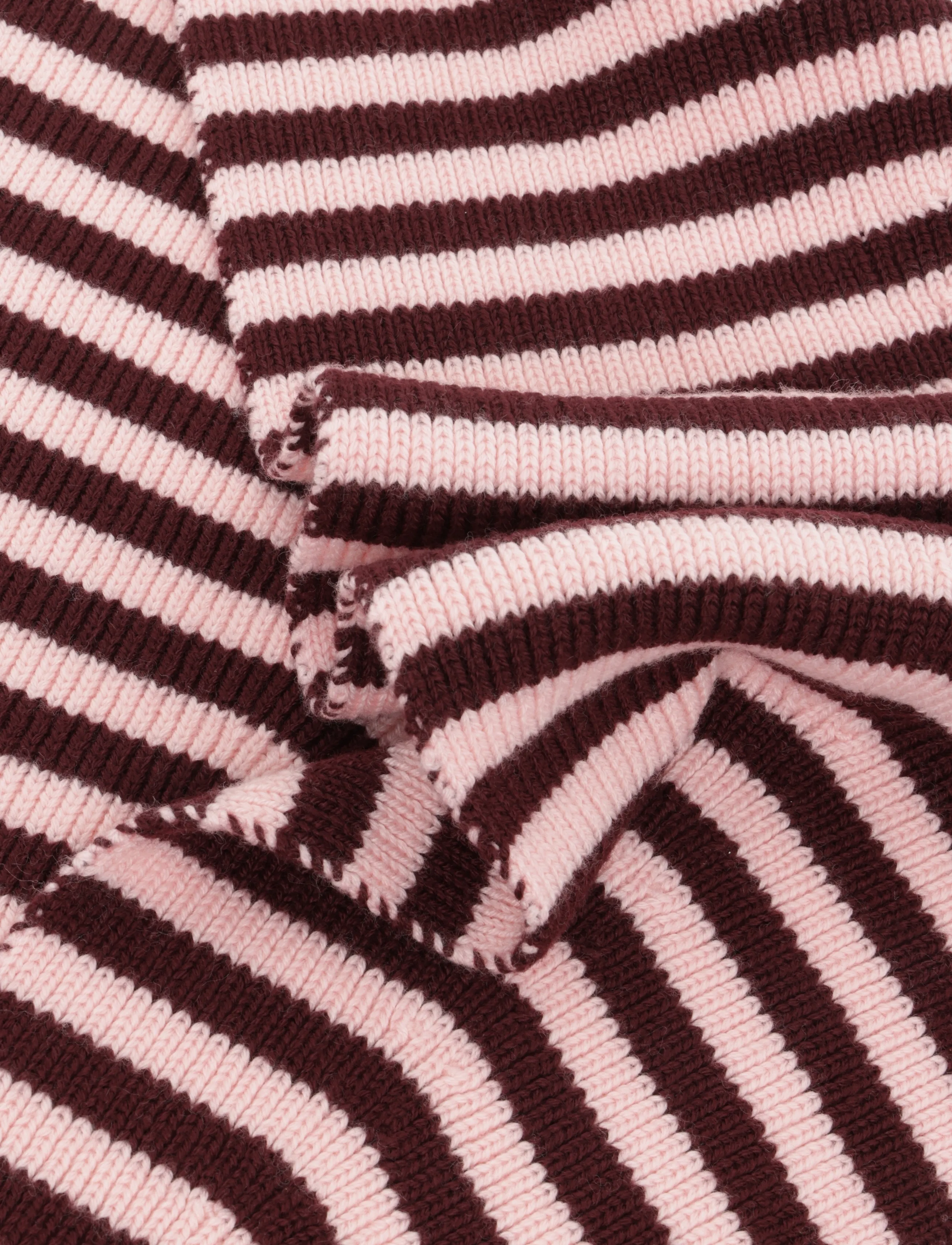 Marimekko - BANNERI TASARAITA - talvesallid - light pink, dark wine red - 3