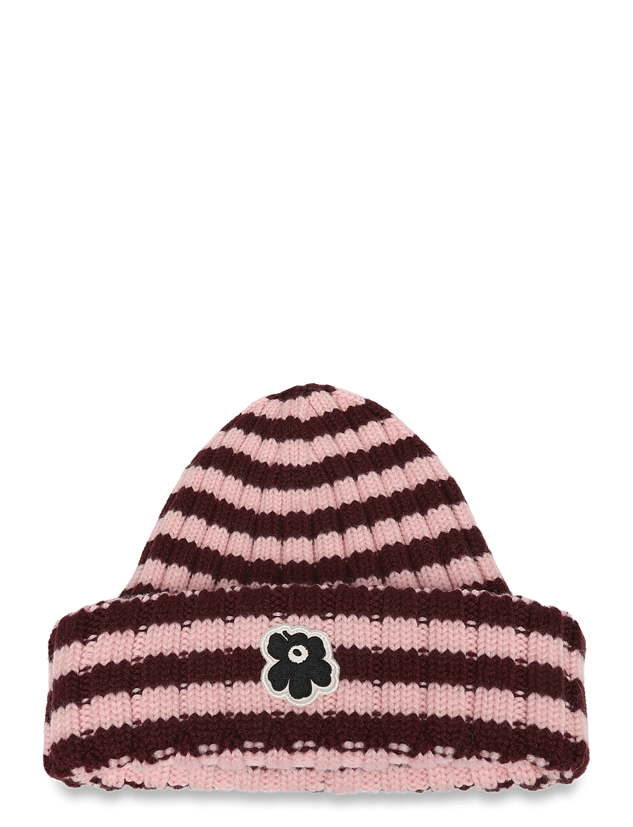 Marimekko - IMPROVISAATIO TASARAITA - mützen - light pink, dark wine red - 1