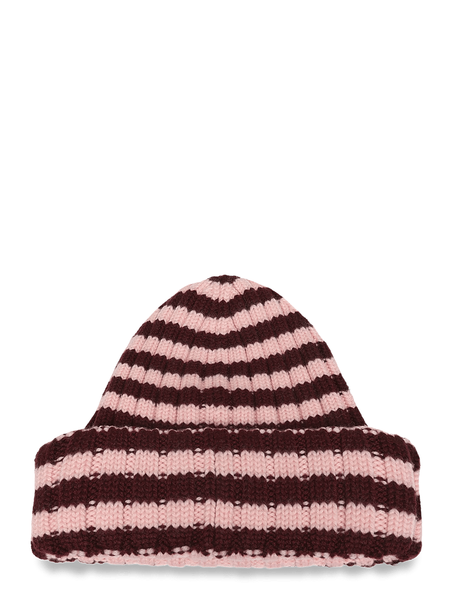 Marimekko - IMPROVISAATIO TASARAITA - mützen - light pink, dark wine red - 2