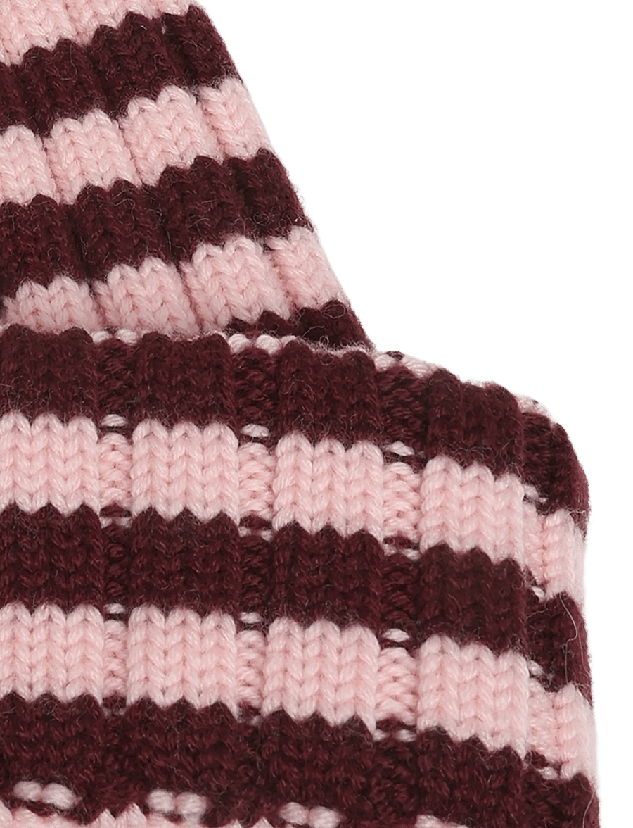 Marimekko - IMPROVISAATIO TASARAITA - mützen - light pink, dark wine red - 3