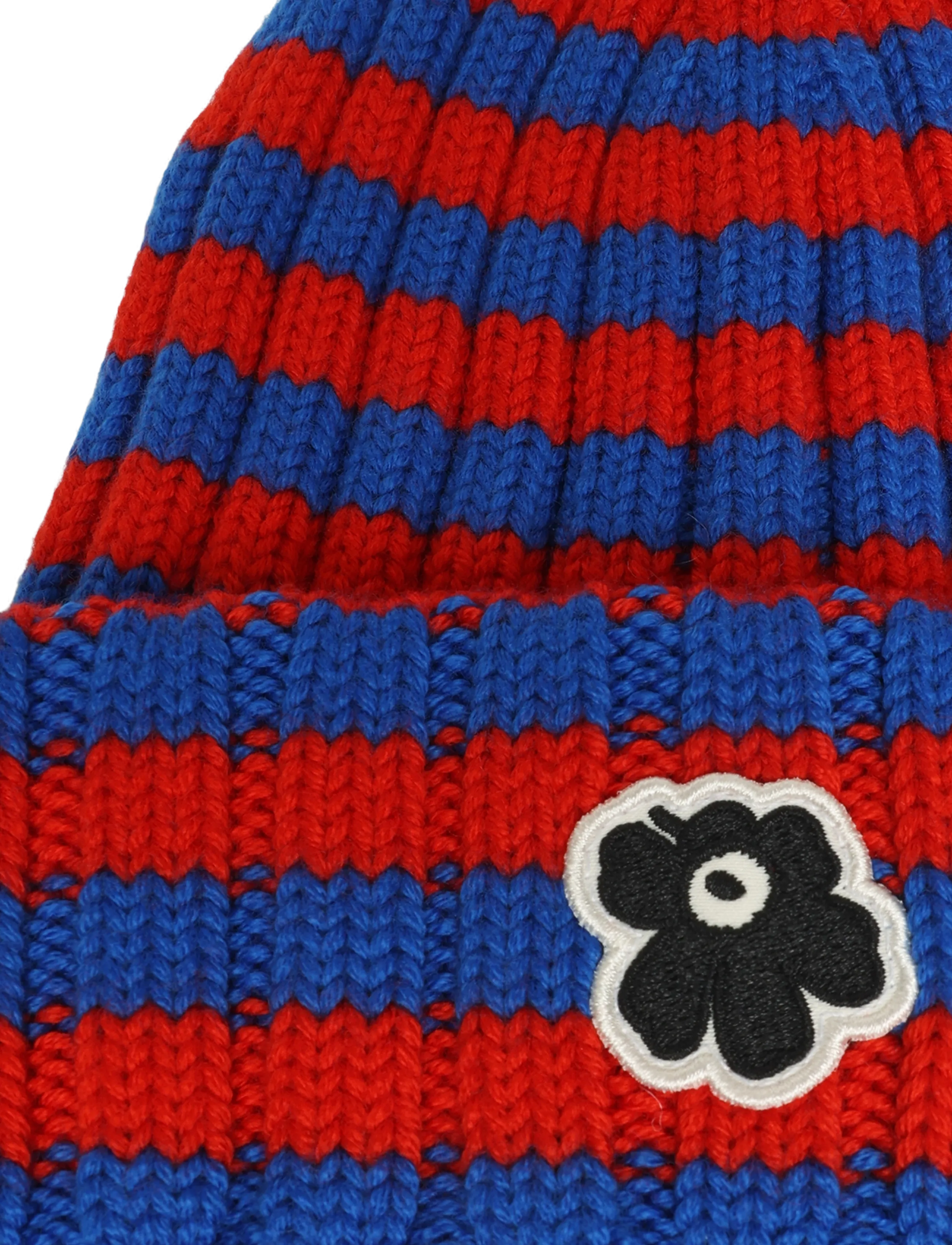 Marimekko - IMPROVISAATIO TASARAITA - mützen - red, blue - 3