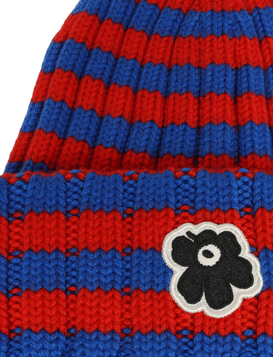 Marimekko - IMPROVISAATIO TASARAITA - mützen - red, blue - 3