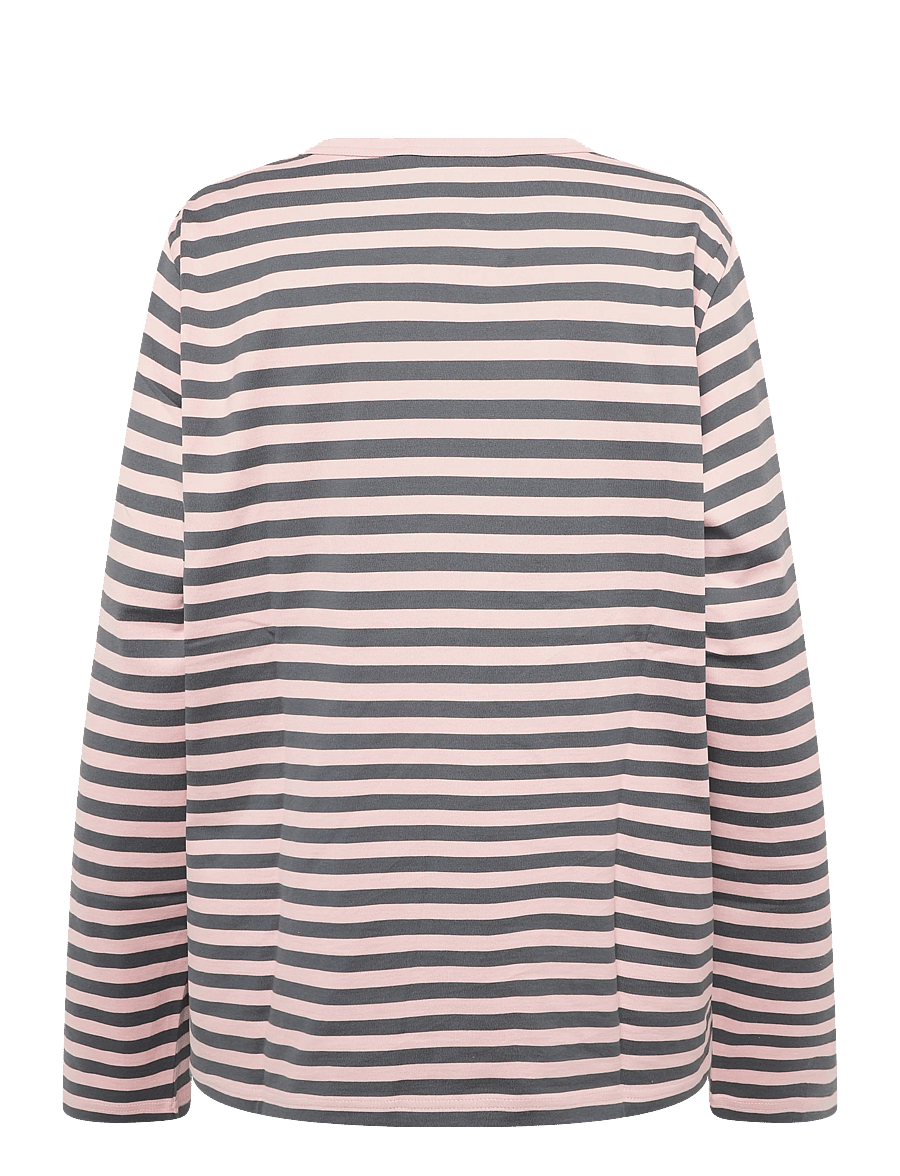 Marimekko - TASARAITA UNISEX UNIKKO LS - long-sleeved tops - light pink, dark grey - 2