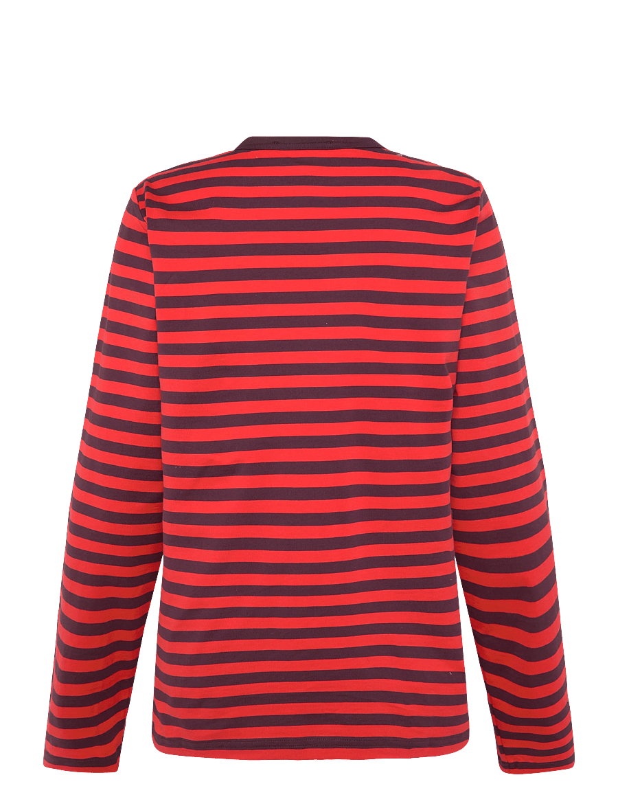 Marimekko - TASARAITA UNIKKO LS - long-sleeved tops - wine red, red - 2
