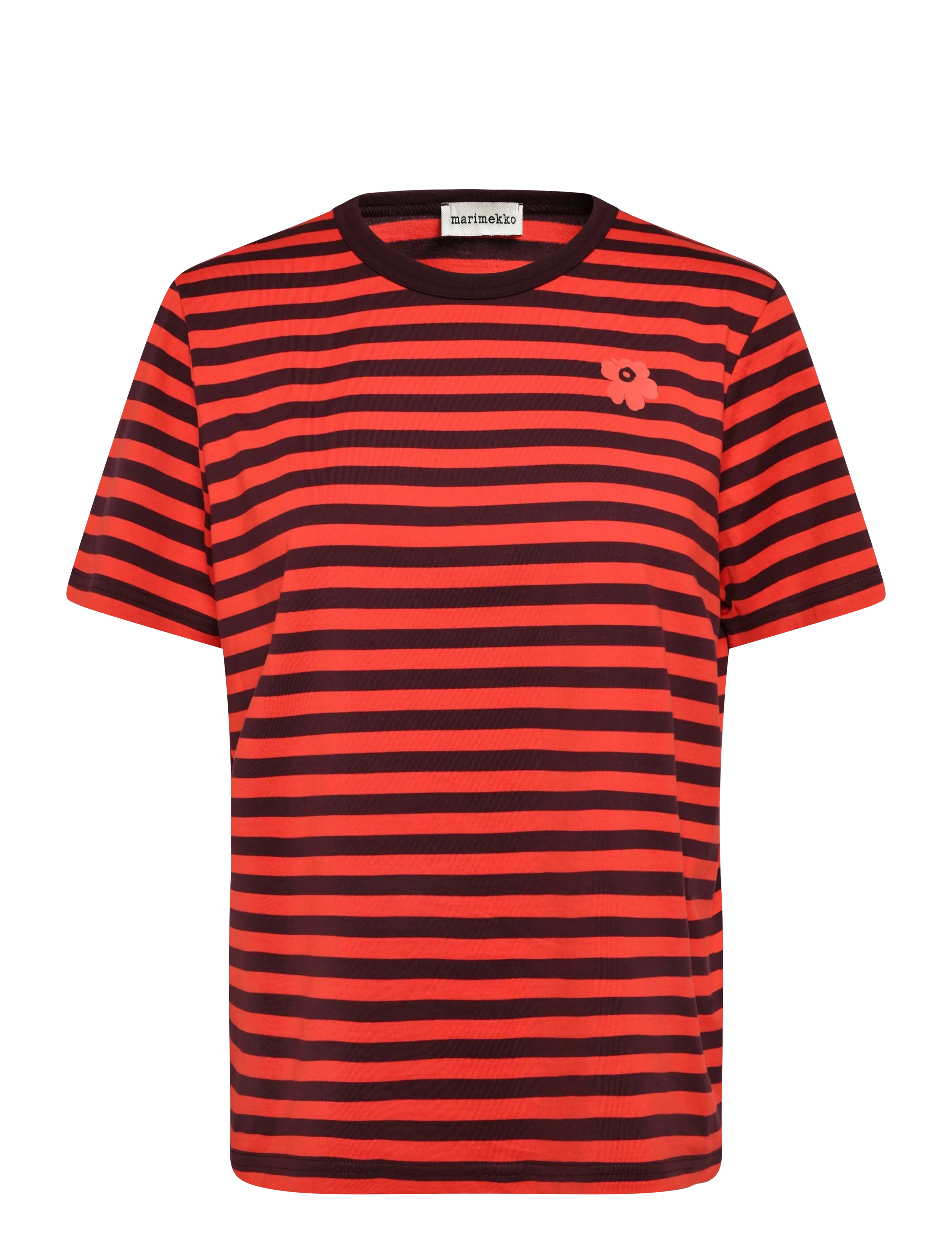 Marimekko TASARAITA UNIKKO SS - T-shirts - WINE RED, RED / burgundy