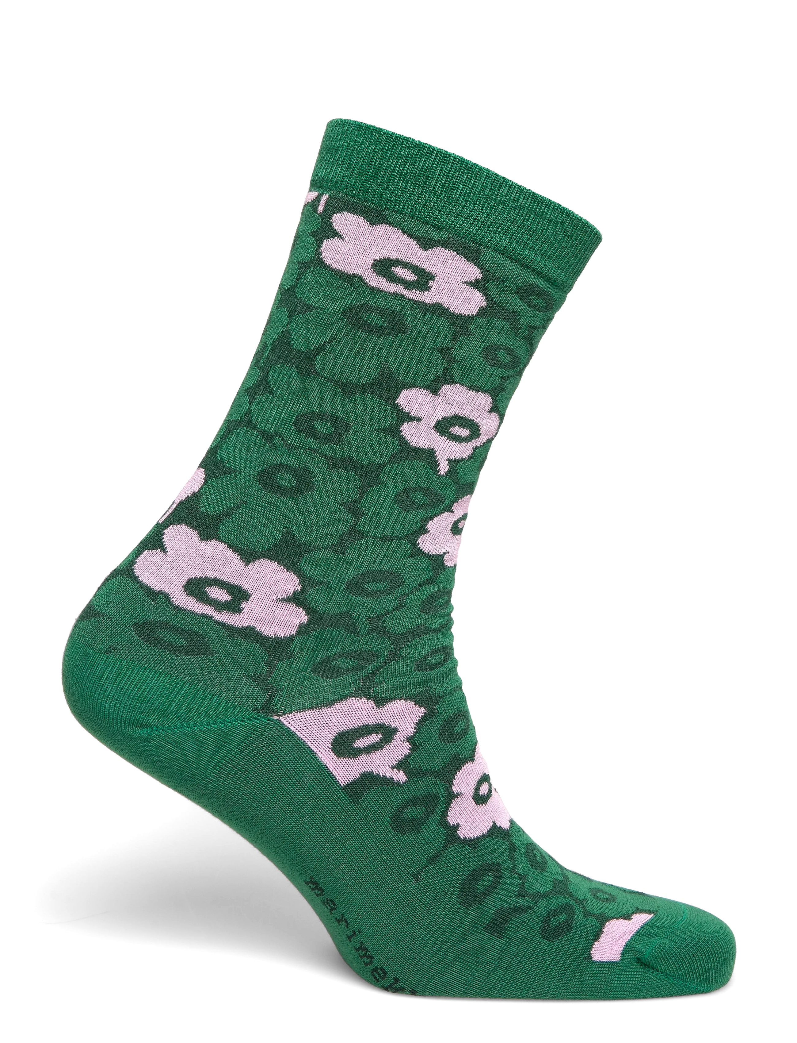 Marimekko - LINJAUS PIKKUINEN UNIKKO - vanliga strumpor - green, dark green, pink - 1