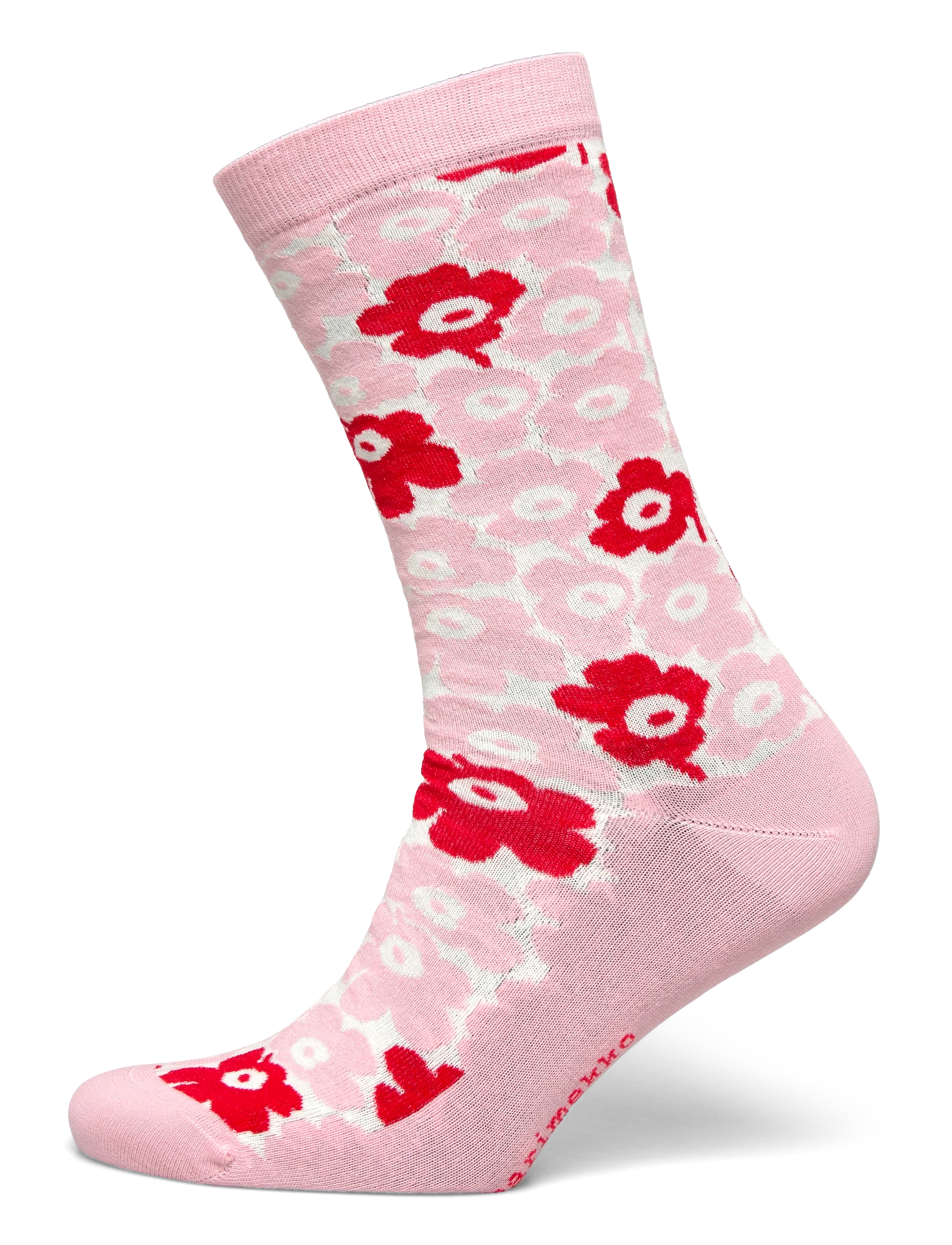Marimekko LINJAUS PIKKUINEN UNIKKO - Sukat - LIGHT PINK, OFF WHITE, RED / pink/rose