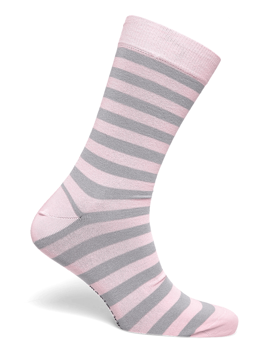Marimekko - KASVAA TASARAITA UNIKKO ONE - almindelige strømper - light pink, grey, black - 1