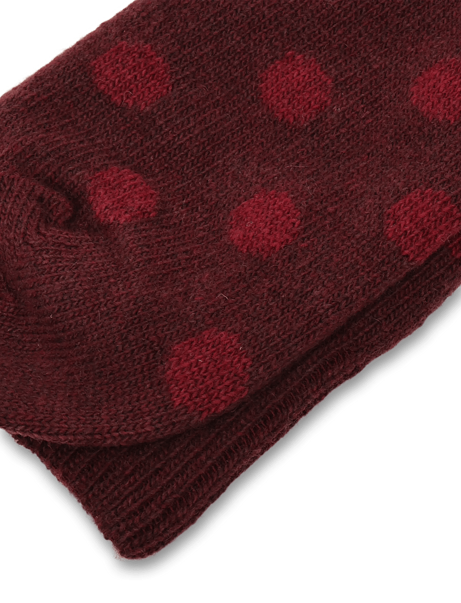 Marimekko - JUURI PALLO - vanliga strumpor - wine red, red - 2