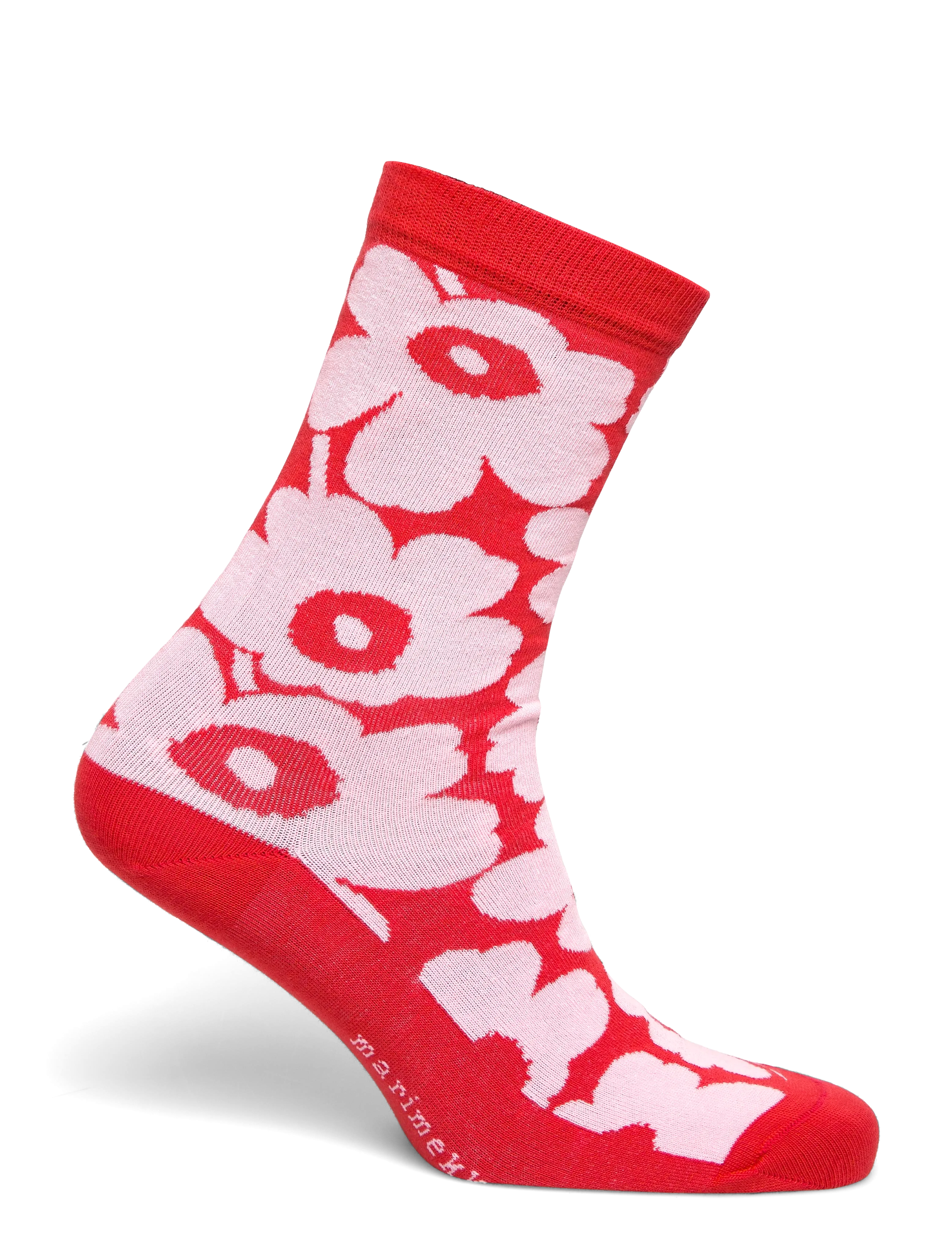 Marimekko - LINJAUS UNIKKO - normale socken - red, light pink - 1