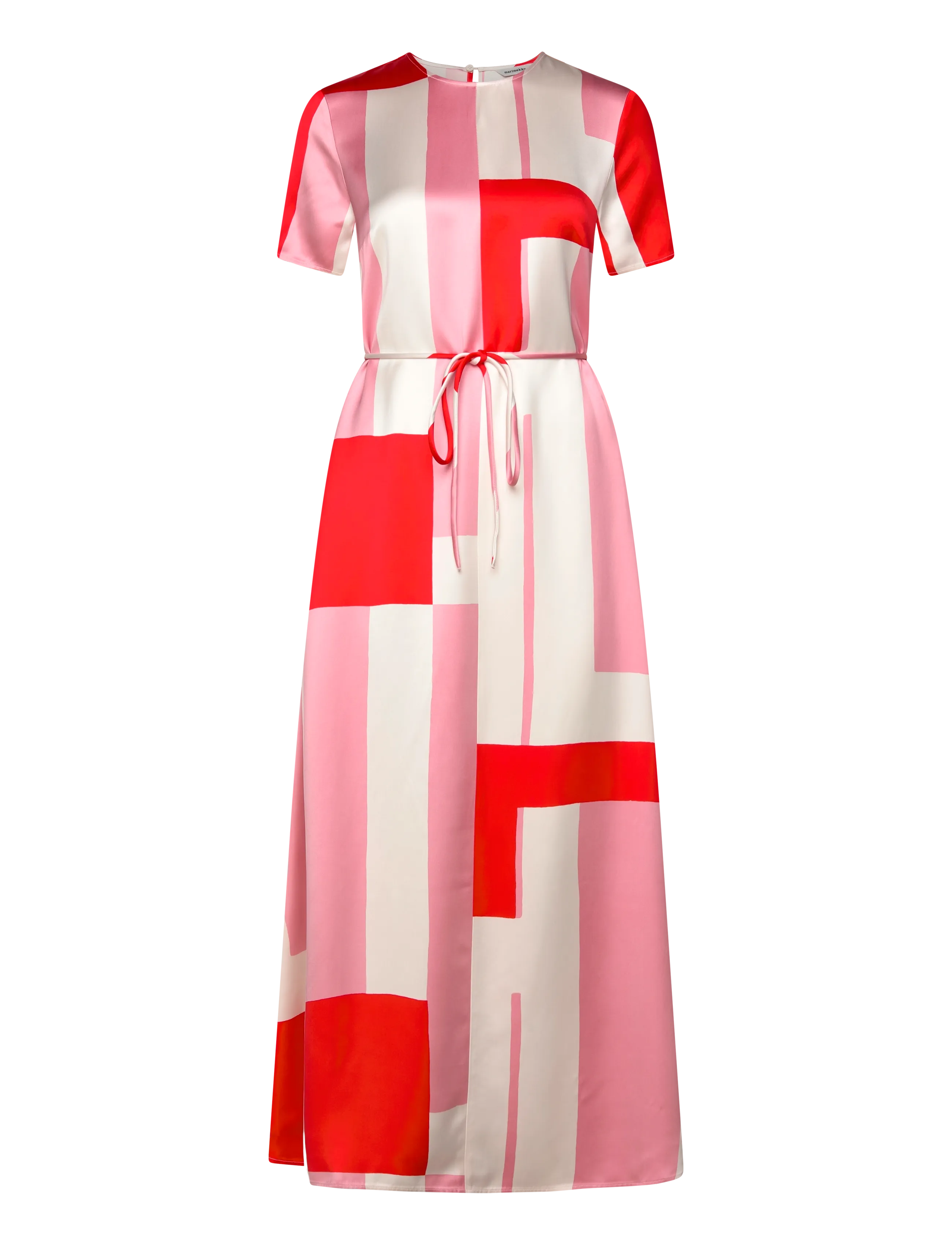 Marimekko - HILJAUS ATTIKA - summer dresses - off white, light pink, red - 1