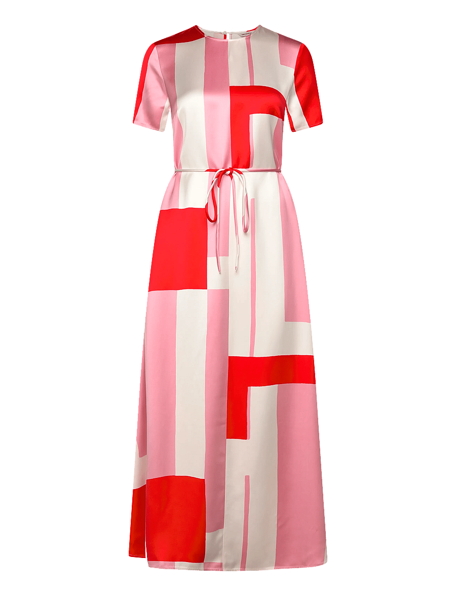 Marimekko - HILJAUS ATTIKA - summer dresses - off white, light pink, red - 1