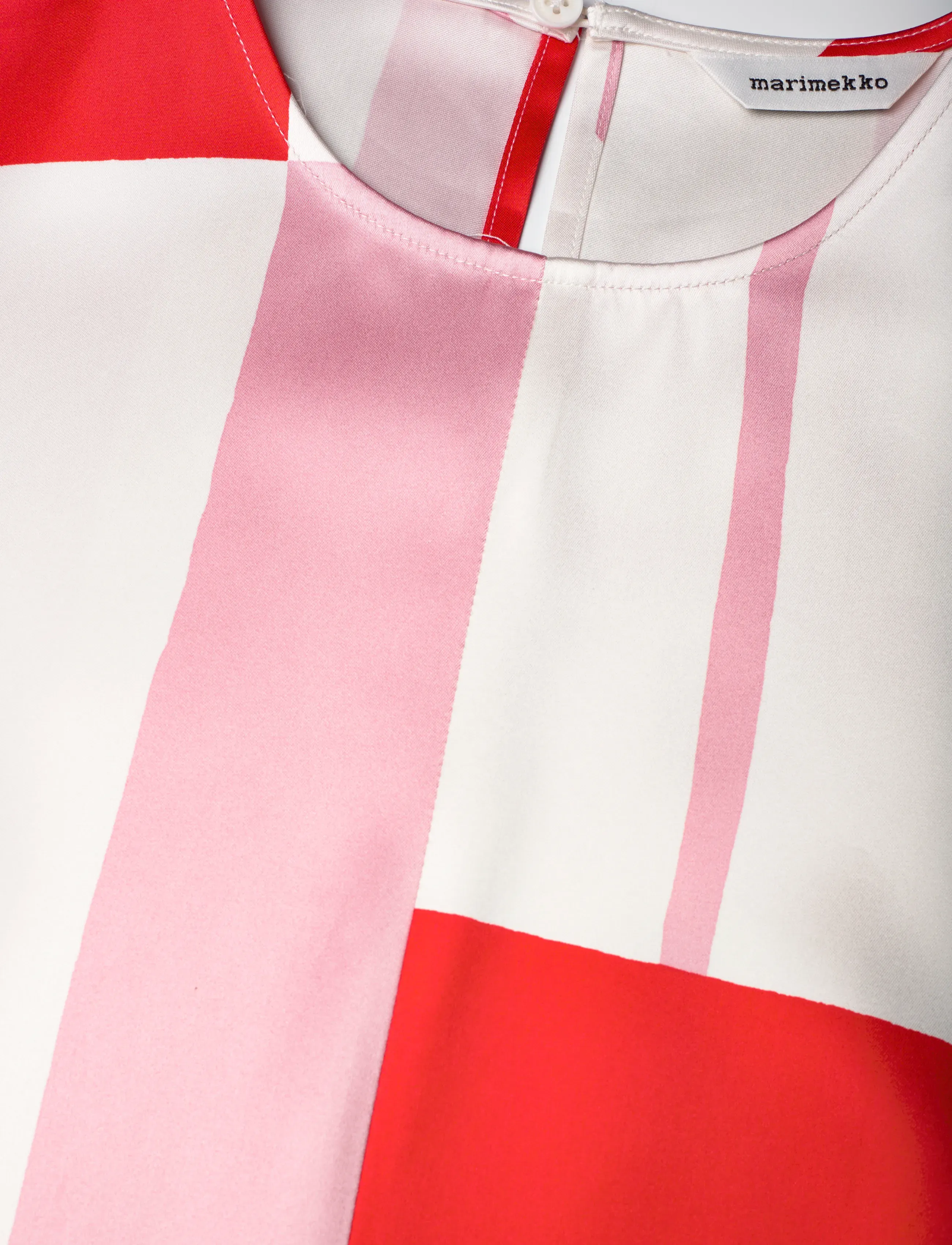 Marimekko - HILJAUS ATTIKA - summer dresses - off white, light pink, red - 5