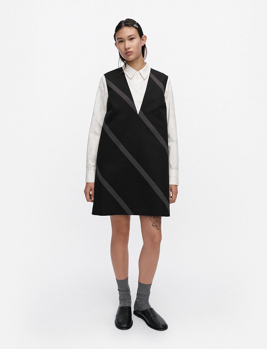 Marimekko - KIURU BASSO - short dresses - black, dark grey - 0