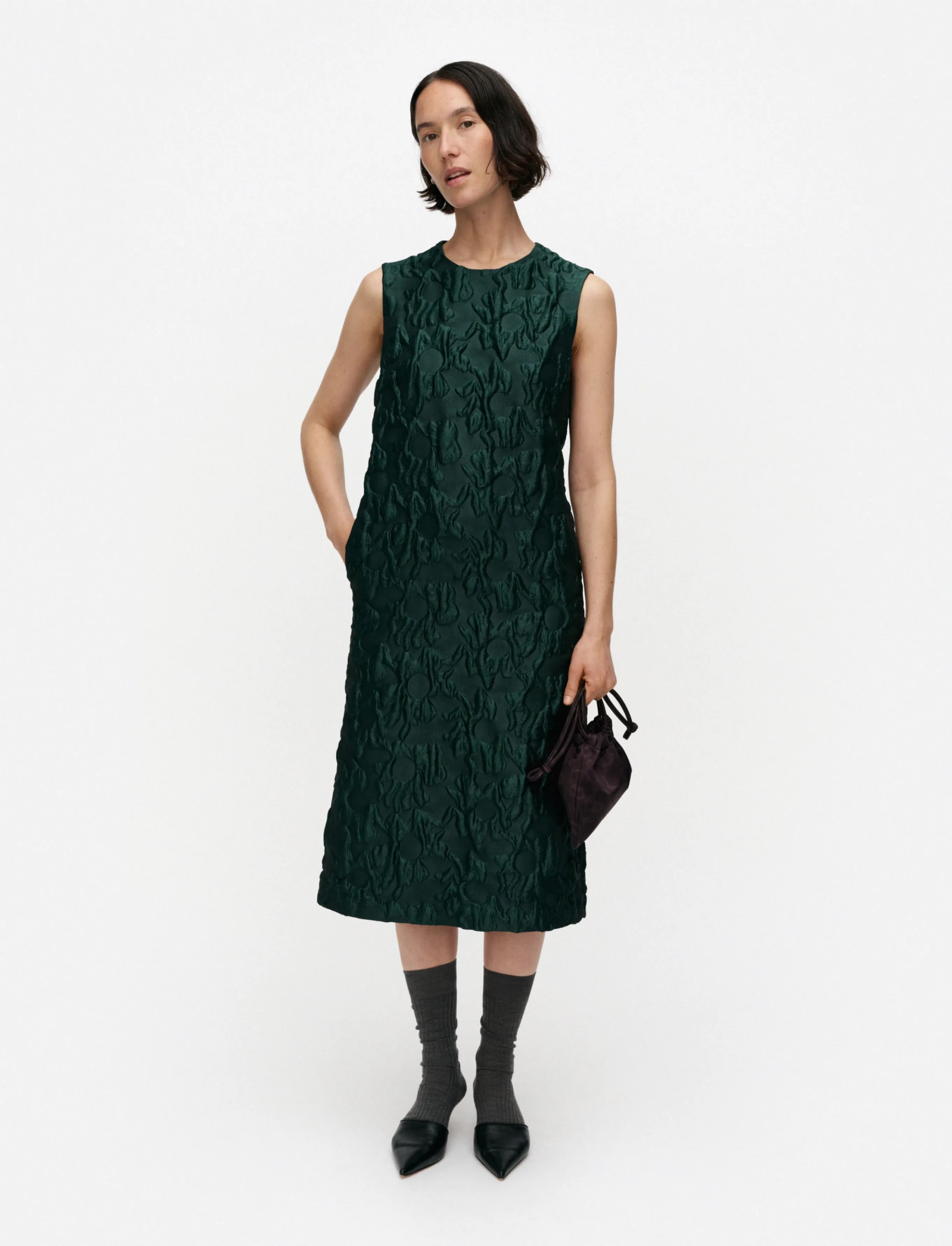 Marimekko HARHA LOSSI - Midi kjoler - DARK GREEN / green