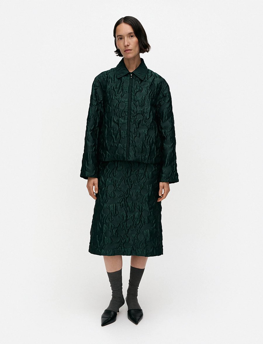 Marimekko - KIINTYMYS LOSSI - steppjacken - dark green - 0