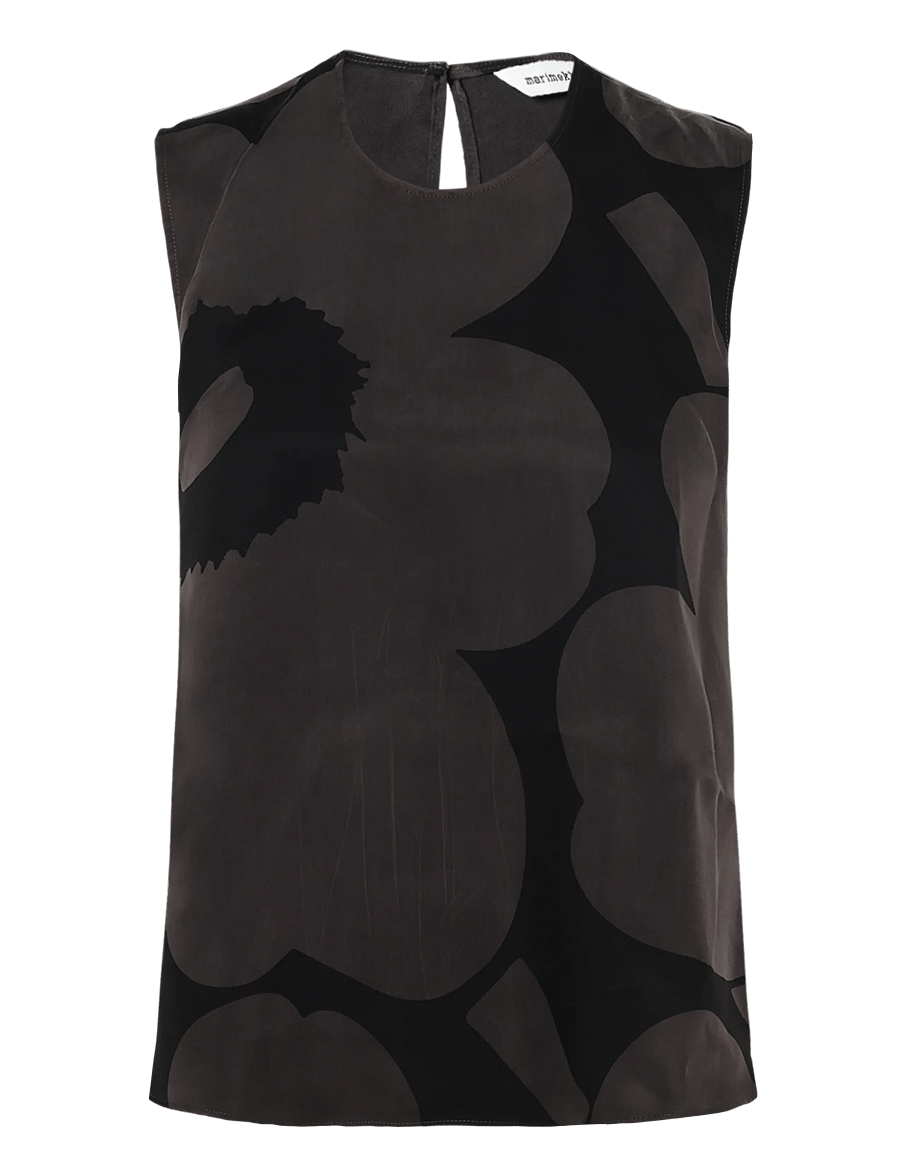 Marimekko - SOMMITELMA UNIKKO - Ärmellose blusen - dark grey, black - 1
