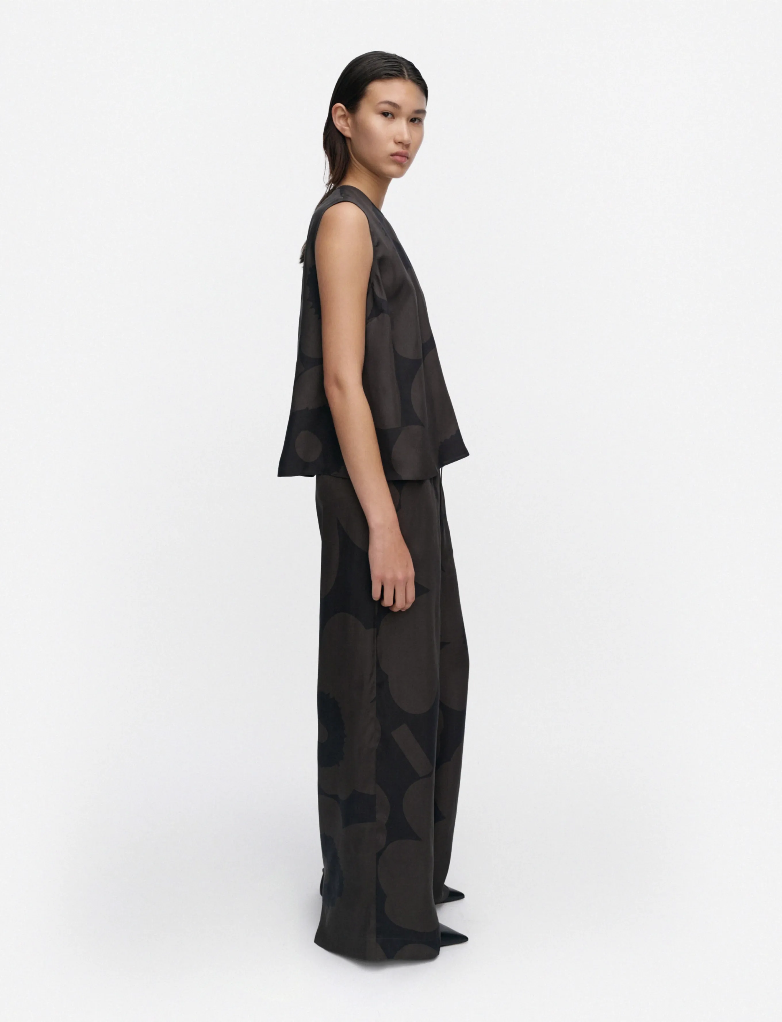 Marimekko - SOMMITELMA UNIKKO - Ärmellose blusen - dark grey, black - 3