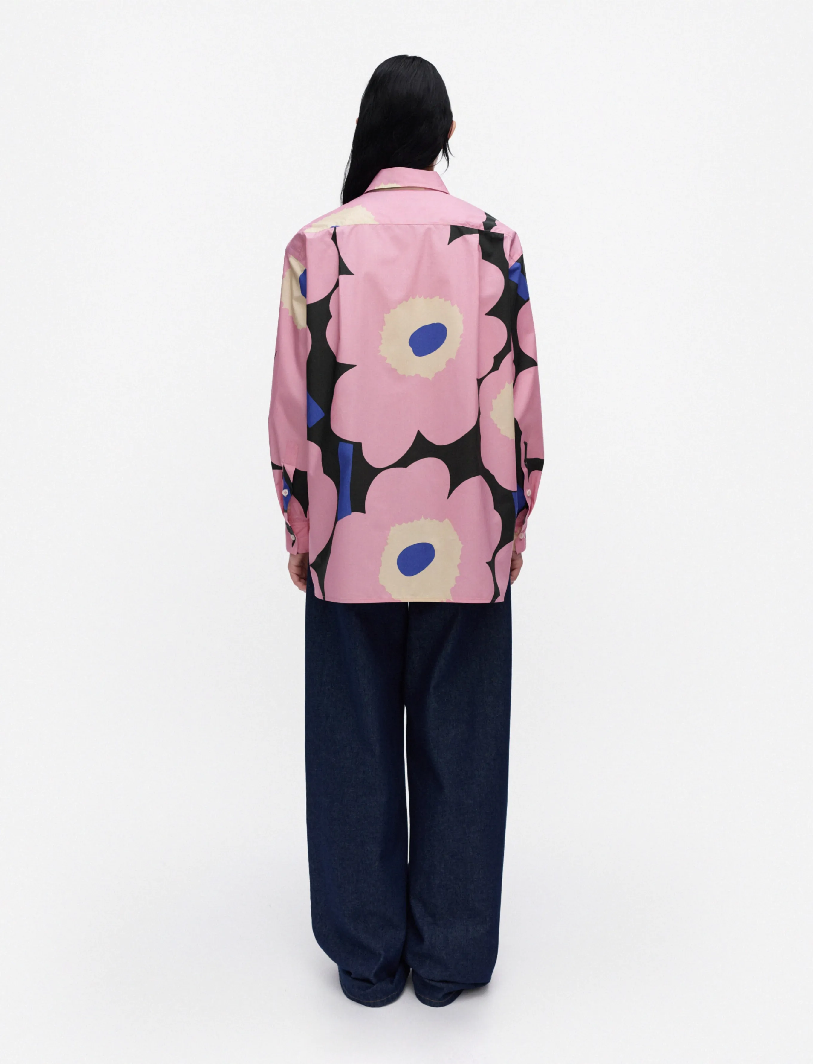 Marimekko - RUOSTE UNIKKO - langärmlige hemden - 365-pink, green, blue - 4