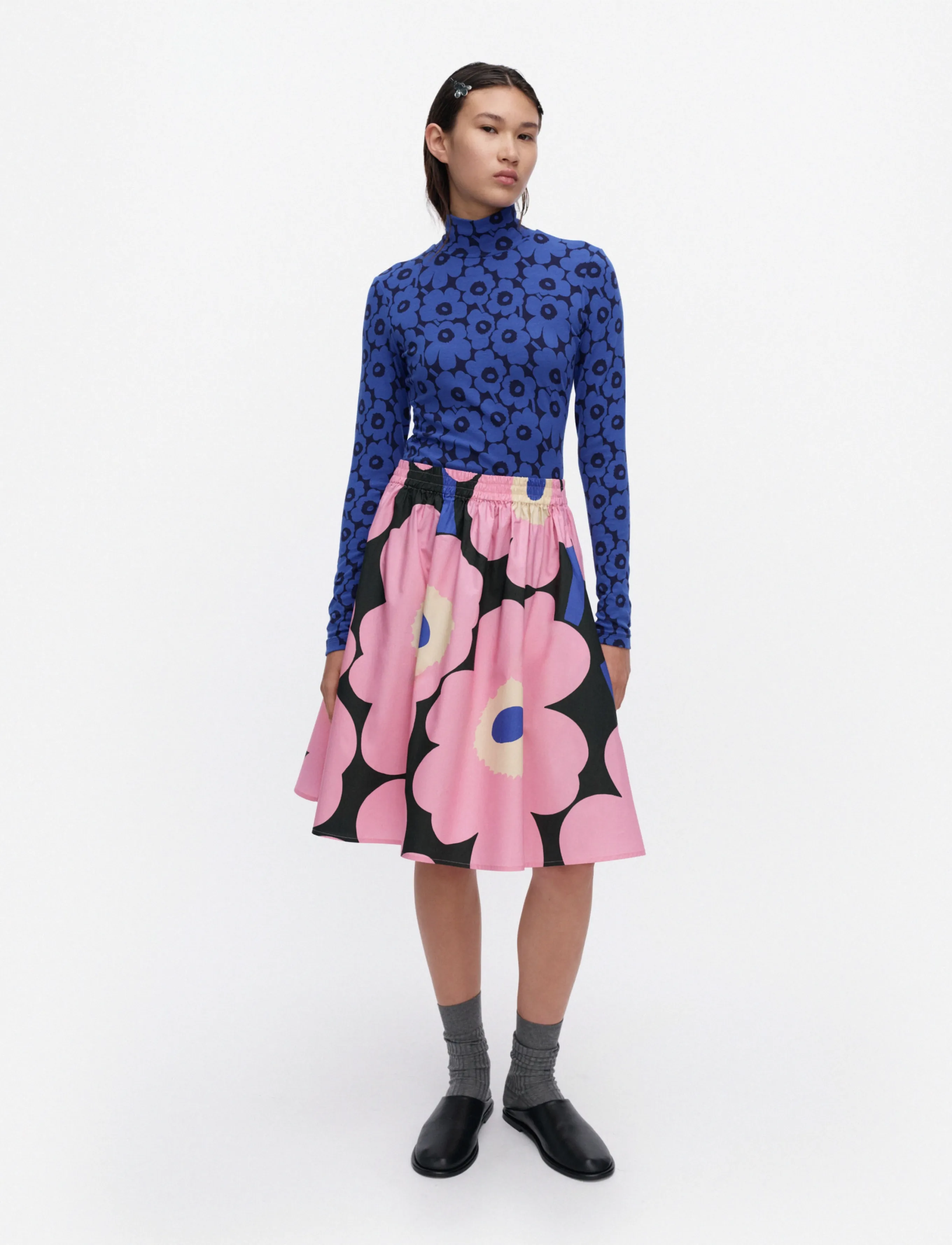 Marimekko POIMINNOT UNIKKO - Seelikud - 365-PINK, GREEN, BLUE / pink/rose