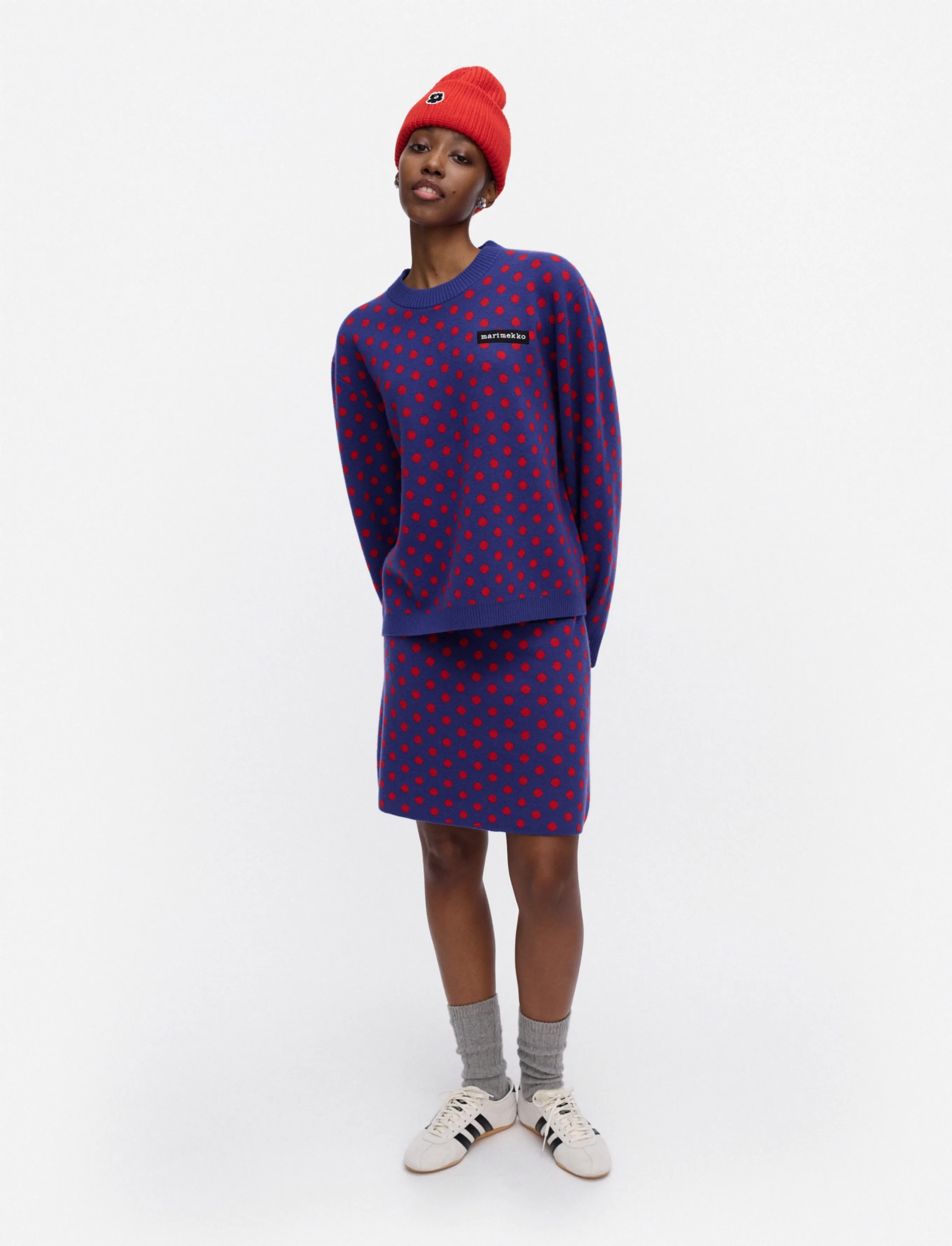 Marimekko - RWS KOILLIS PALLO - strickröcke - blue, red - 0