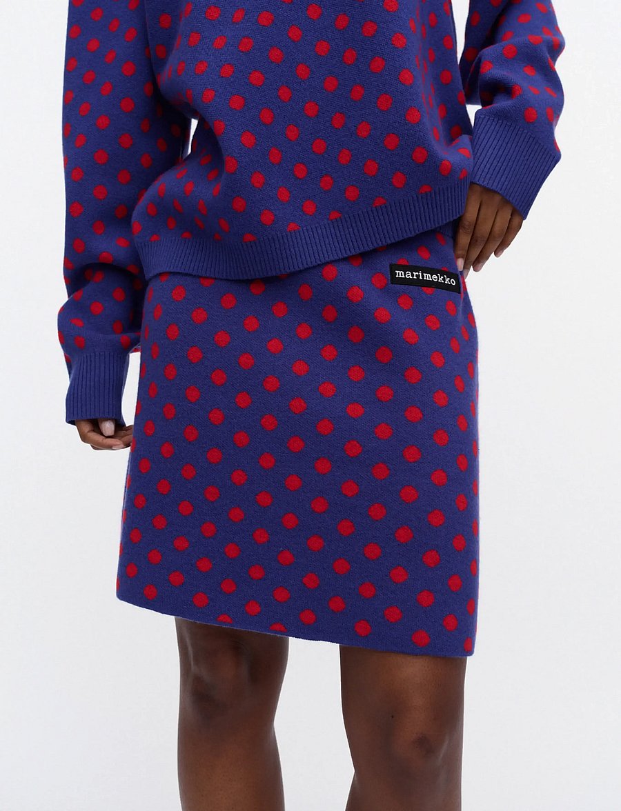 Marimekko - RWS KOILLIS PALLO - strickröcke - blue, red - 3