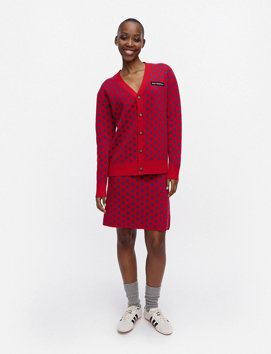 Marimekko - RWS KOILLIS PALLO - strickröcke - red, blue - 0